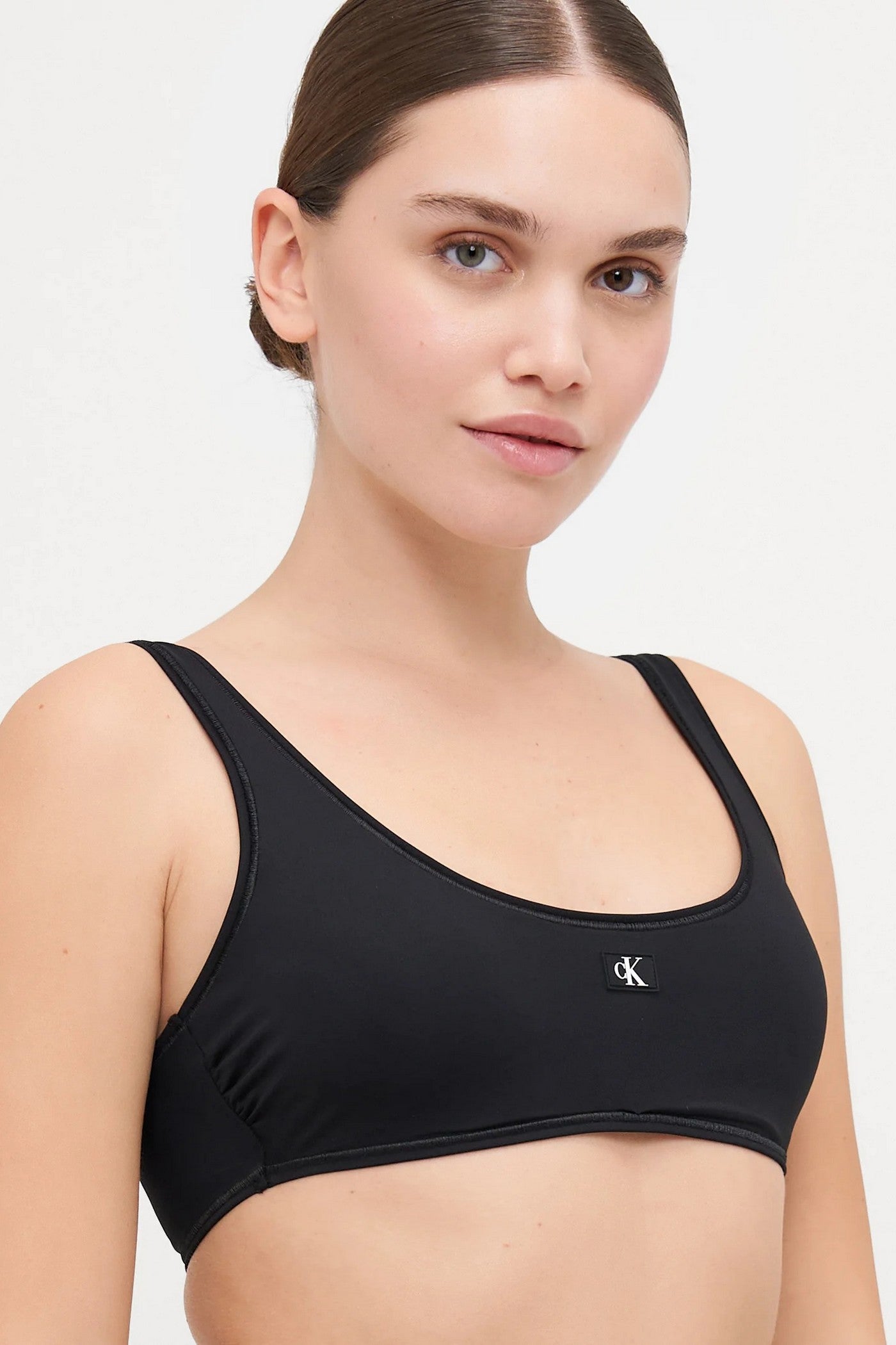 Купальний топ з логотипом 271523783 black Calvin Klein