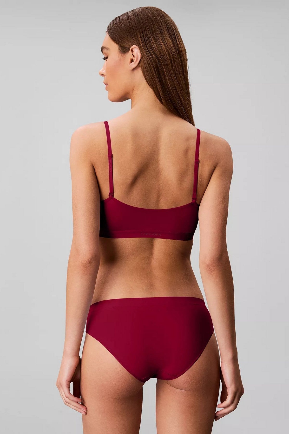 Бра-топ без кісточок 805269200 bordo Calvin Klein