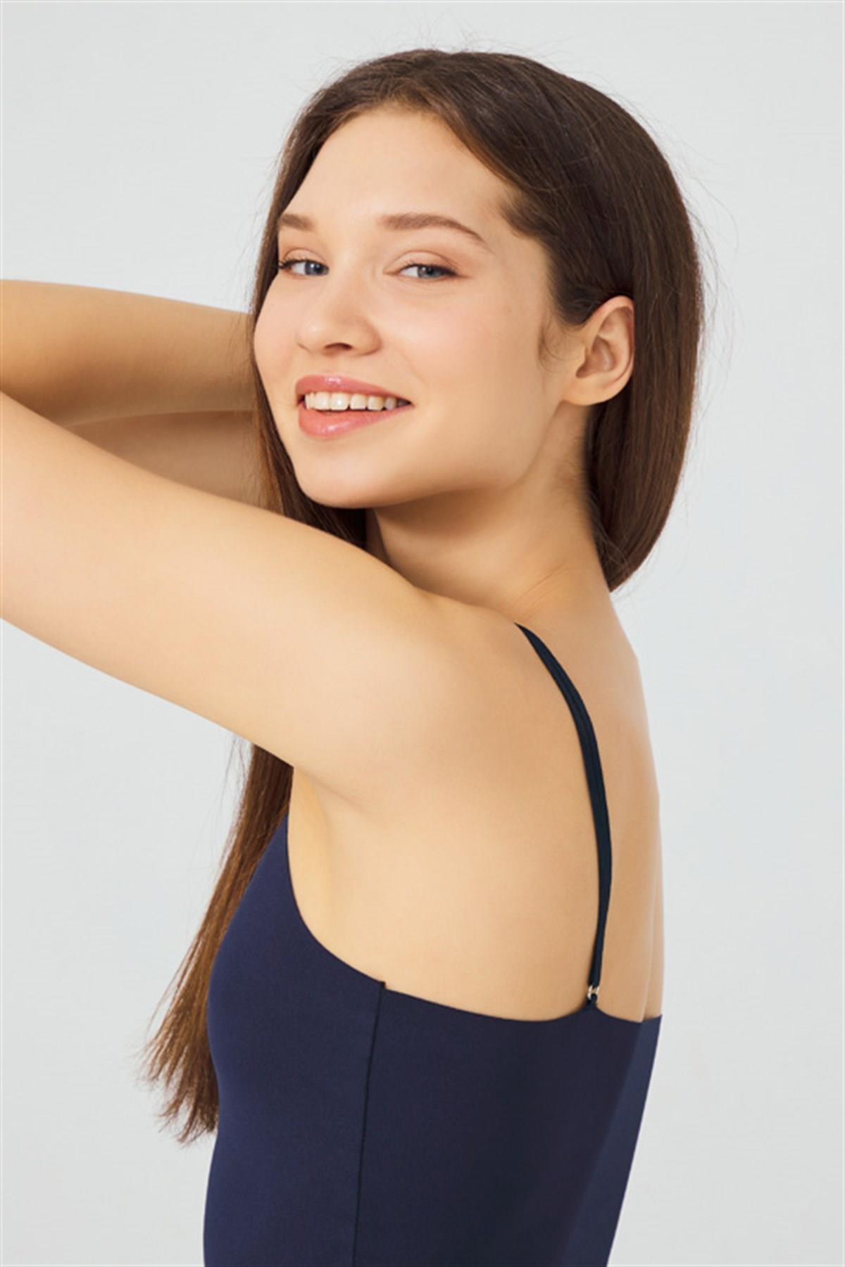Бесшовный топ CH1752 navy blue