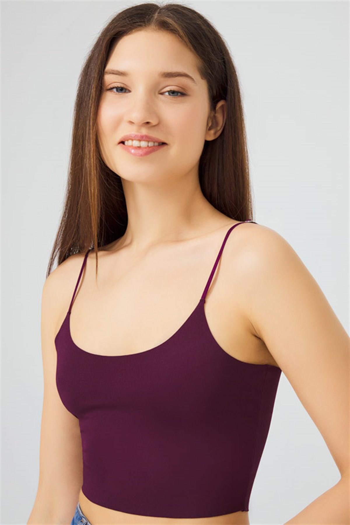 Бесшовный топ CH1752 plum