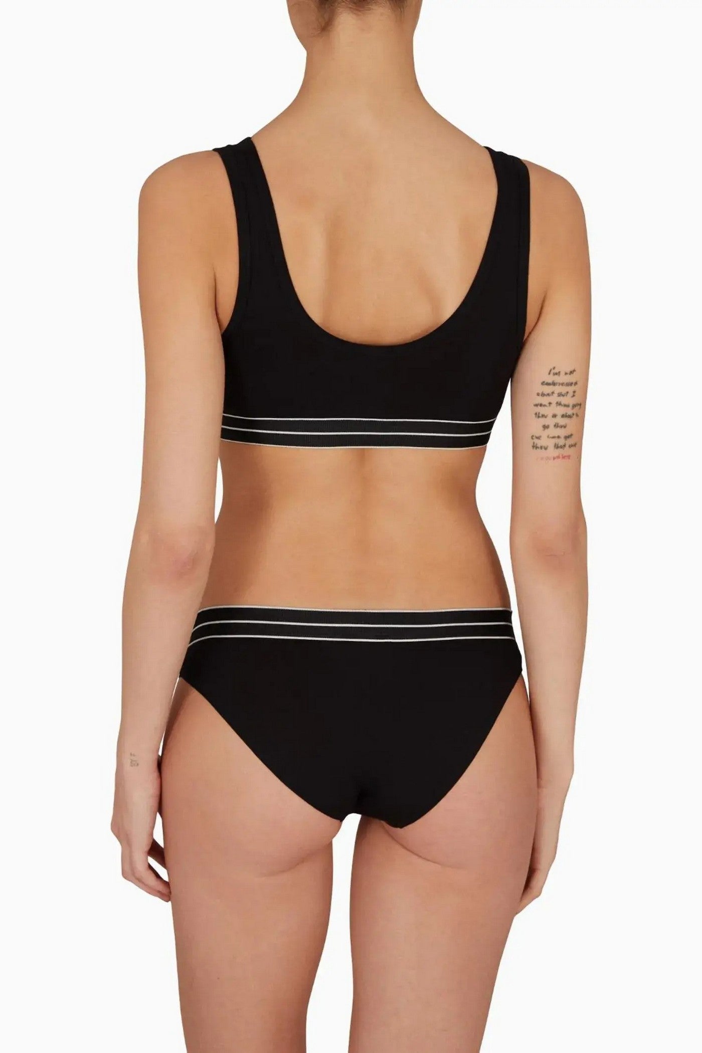 Бавовняний топ 265684336 black Emporio Armani вигляд ззаду