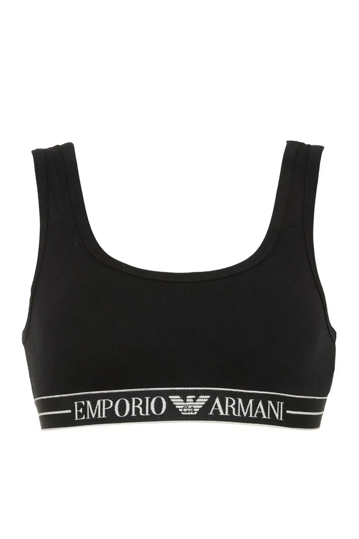 Бавовняний топ 265684336 black Emporio Armani