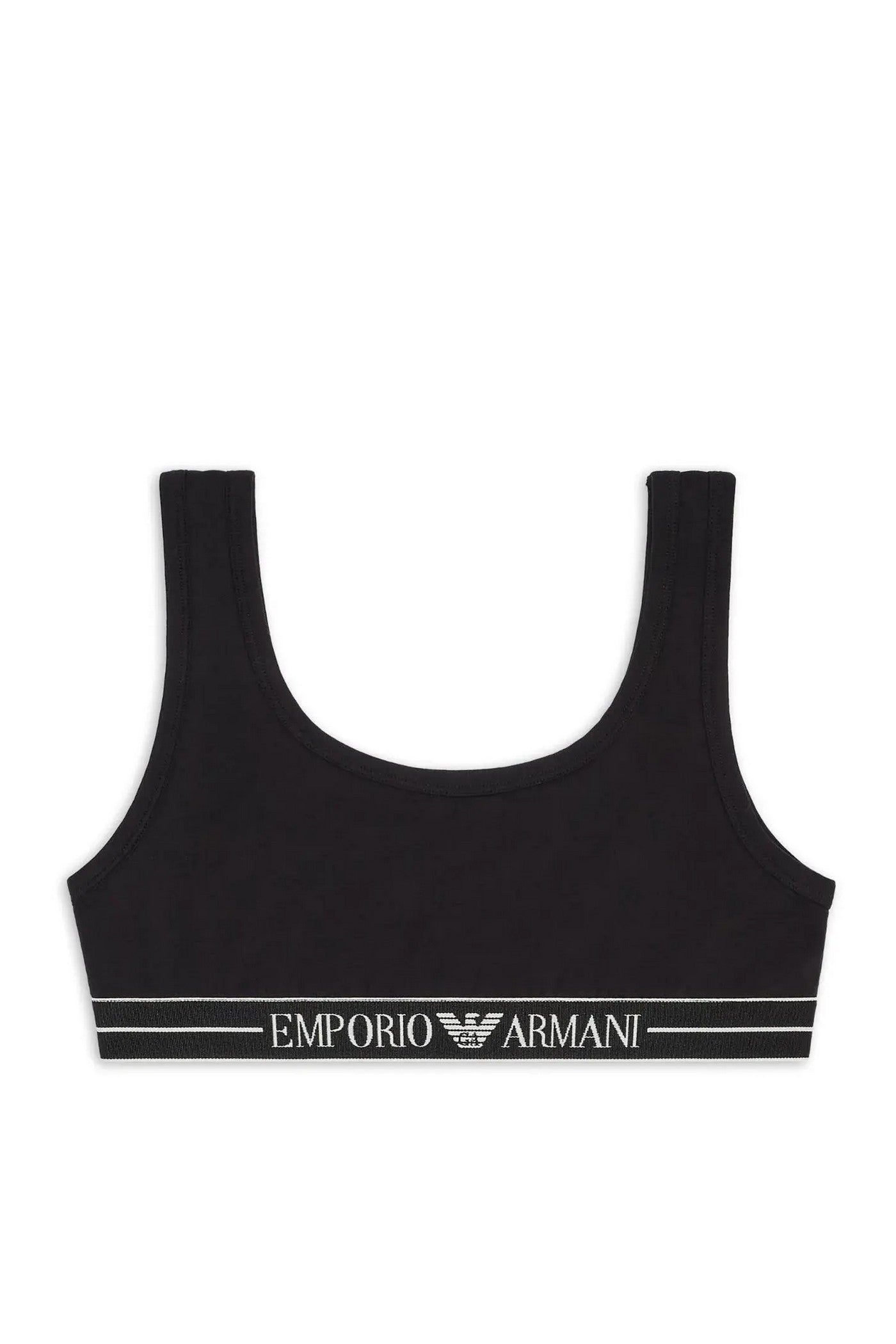 Бавовняний топ 265684336 black Emporio Armani