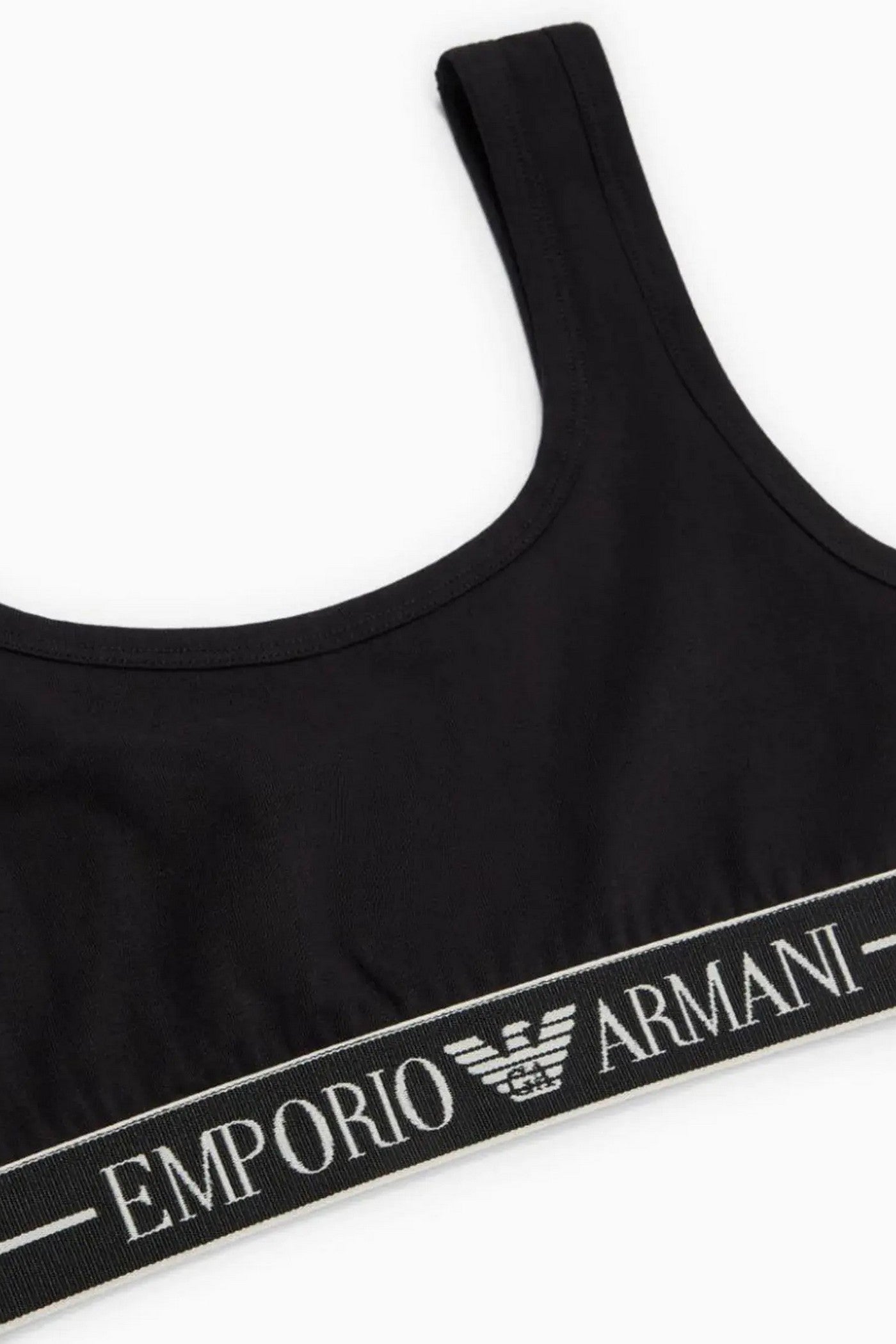 Бавовняний топ 265684336 black Emporio Armani