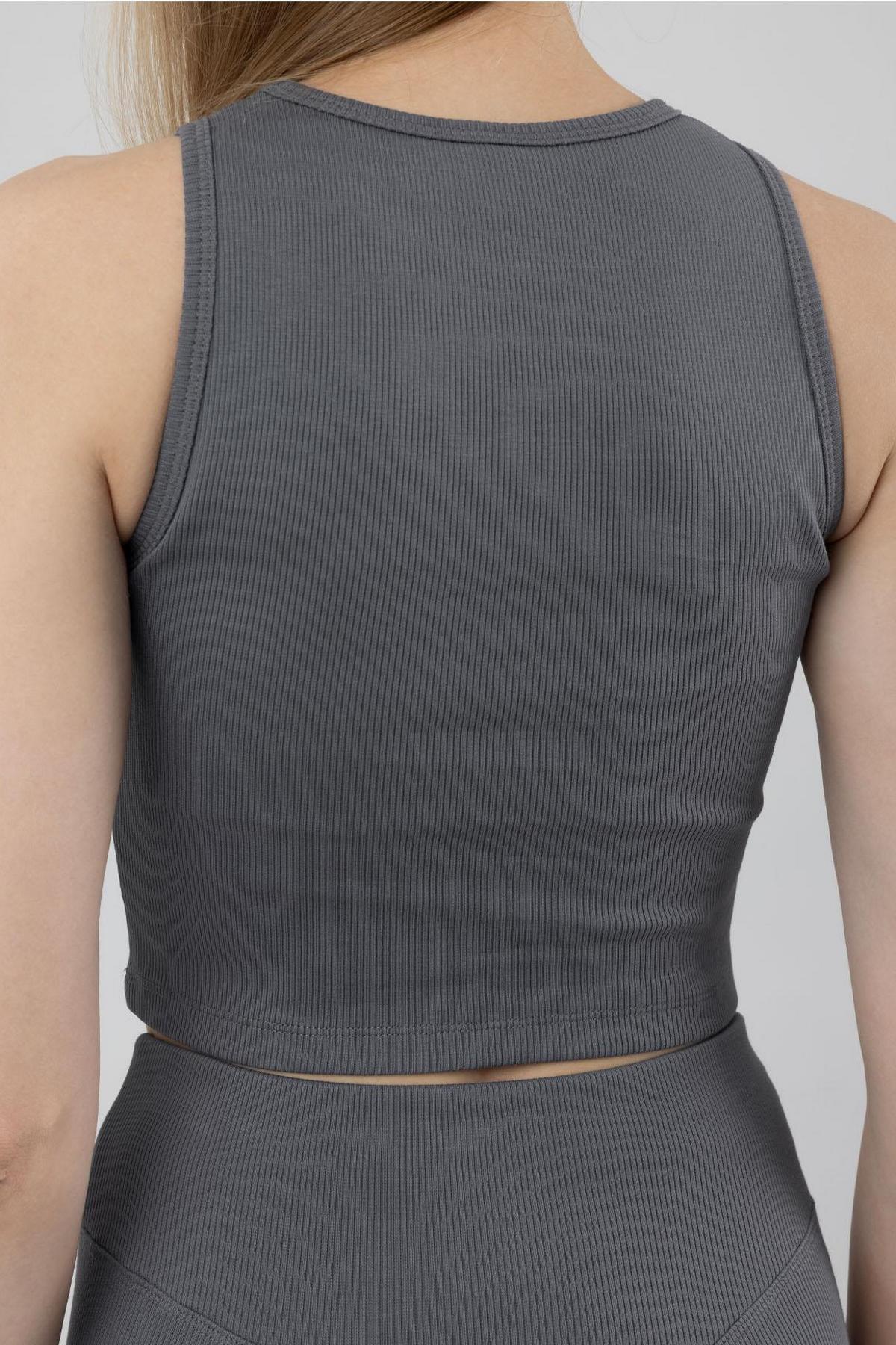 Хлопковый топ в рубчик 1267/46503