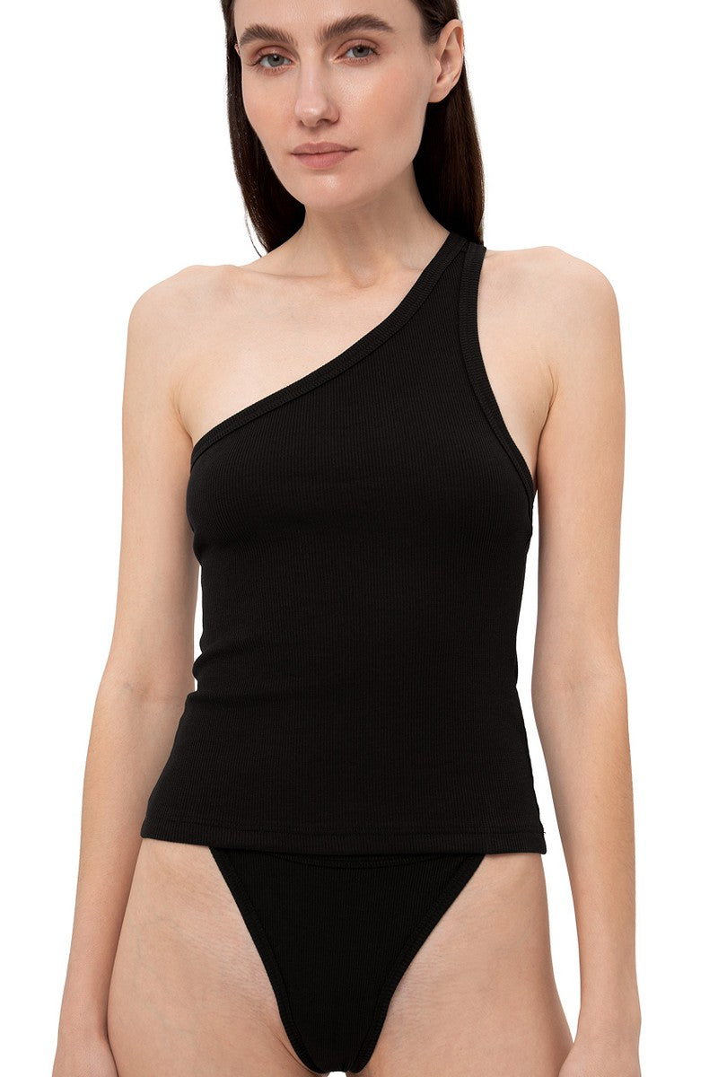 Топ на одно плечо L038r Alessa black