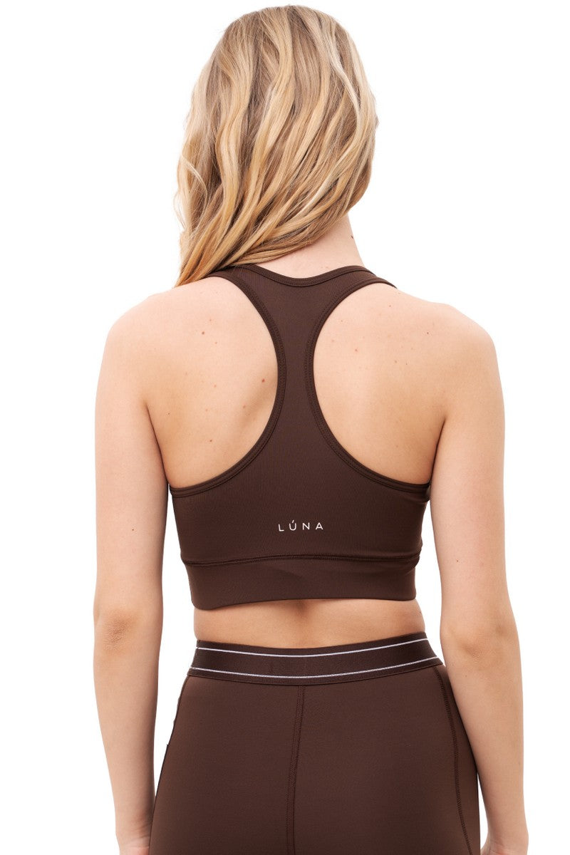 Спортивный топ LS020t Riko chocolate