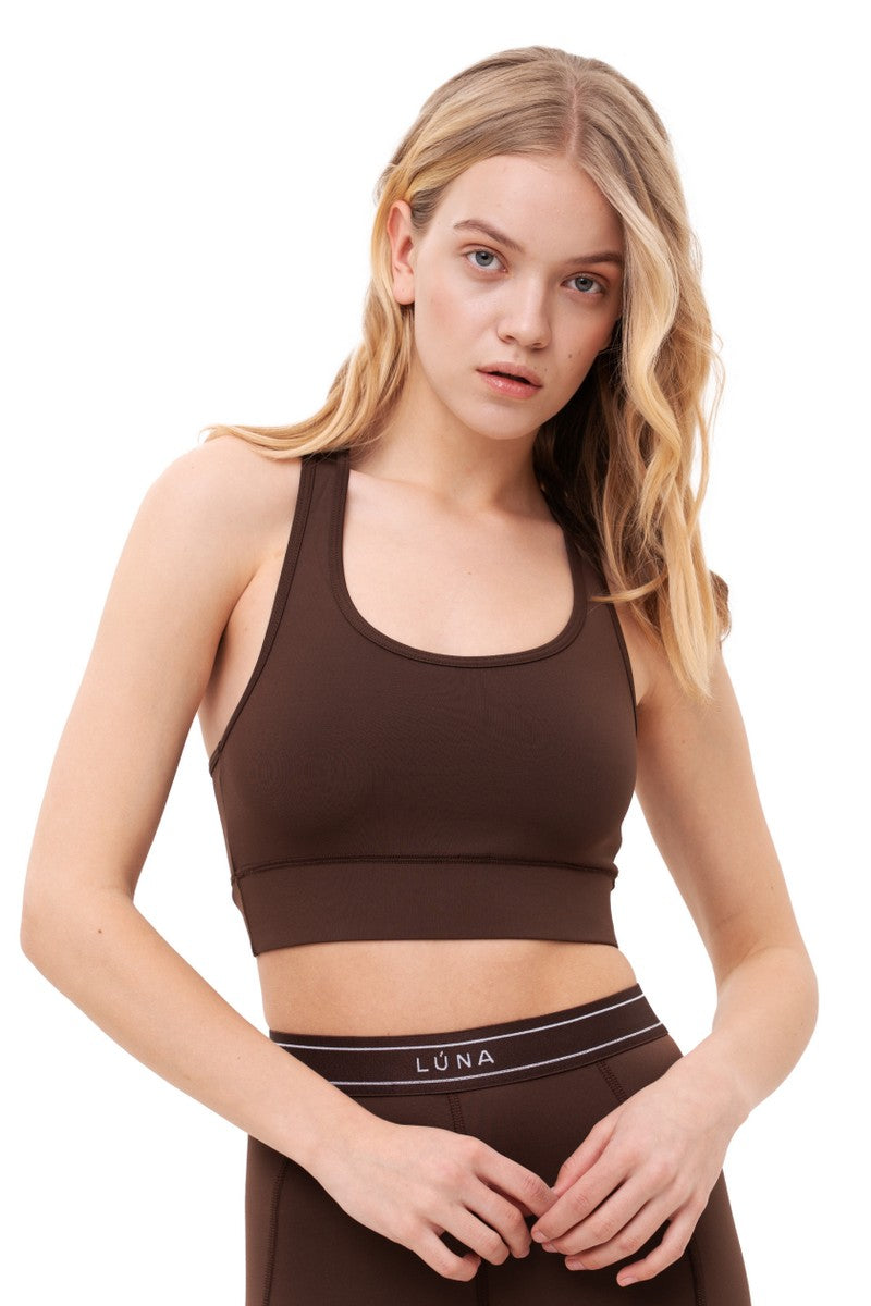 Спортивный топ LS020t Riko chocolate