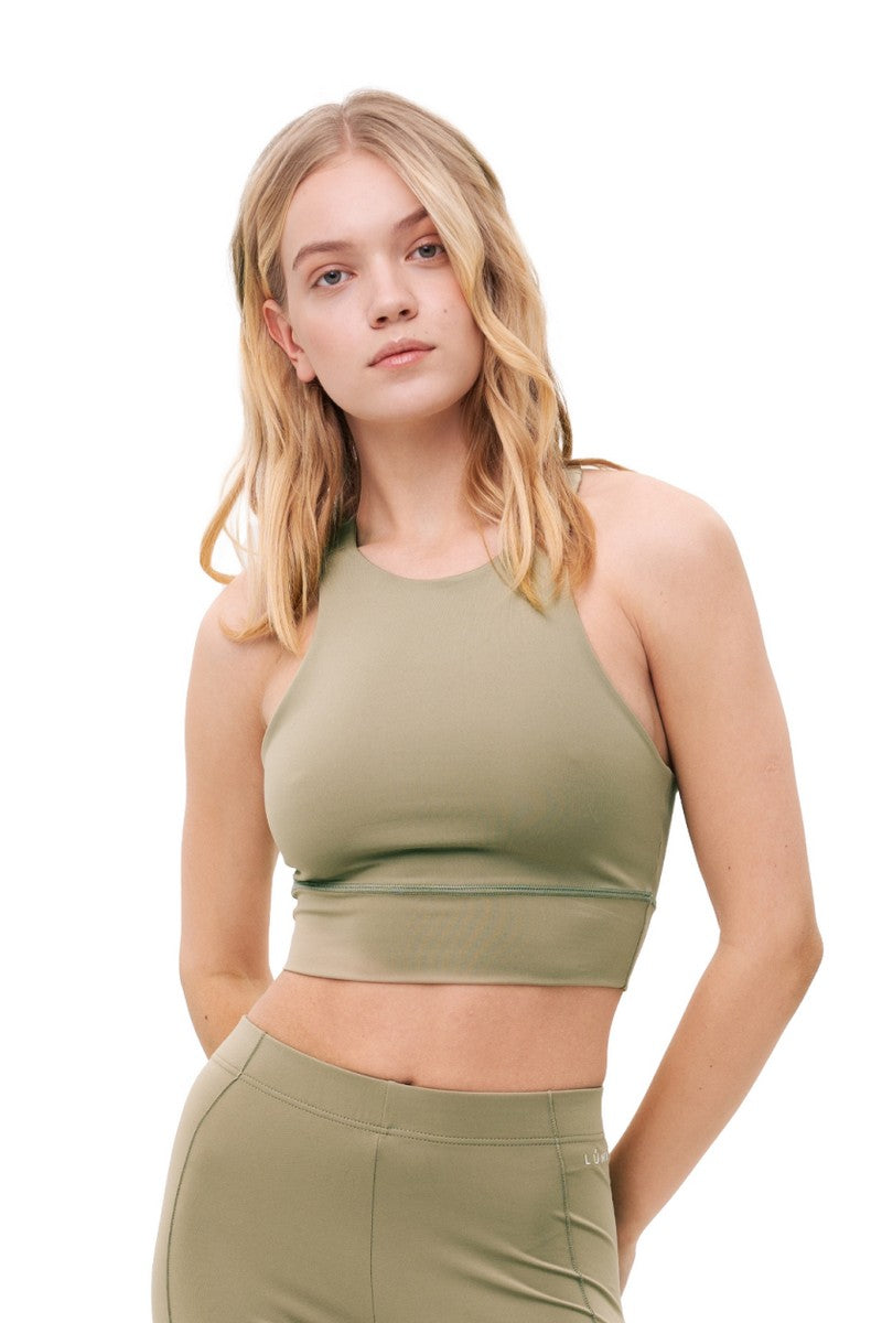 Удлиненный топ LS021t Dodo olive