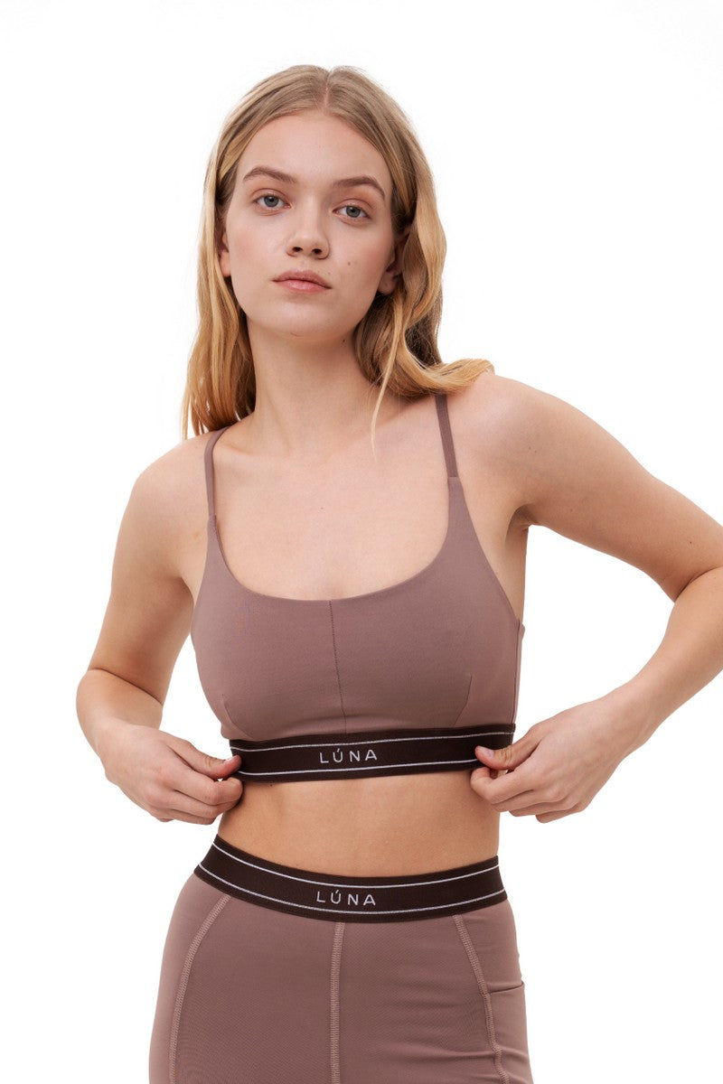 Спортивный топ LS022t Holly cappucino