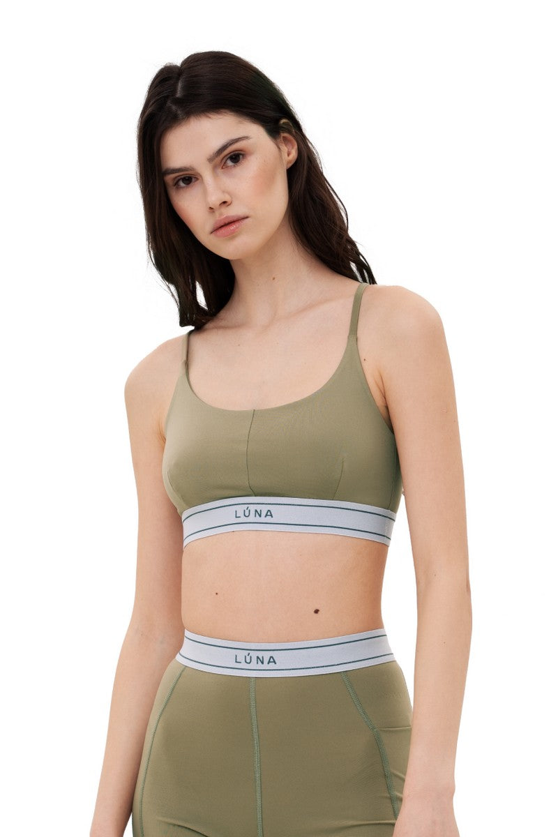 Спортивный топ LS022t Holly olive