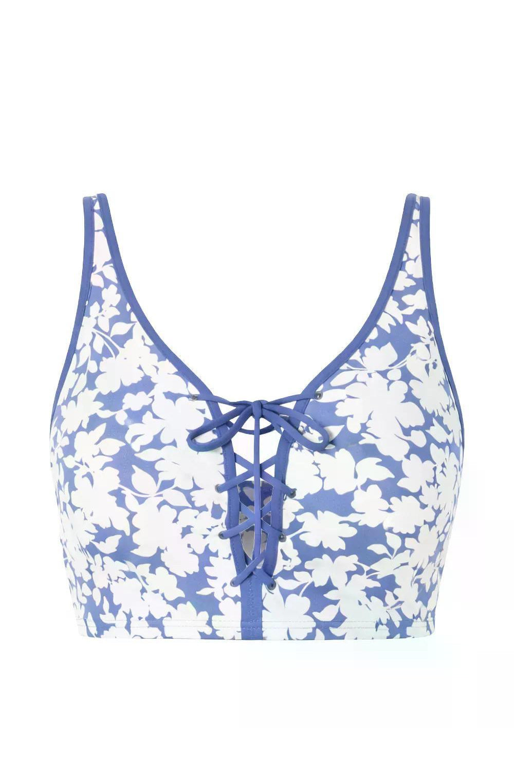 Купальний топ зі шнурівкою 562472414 blue Michael Kors