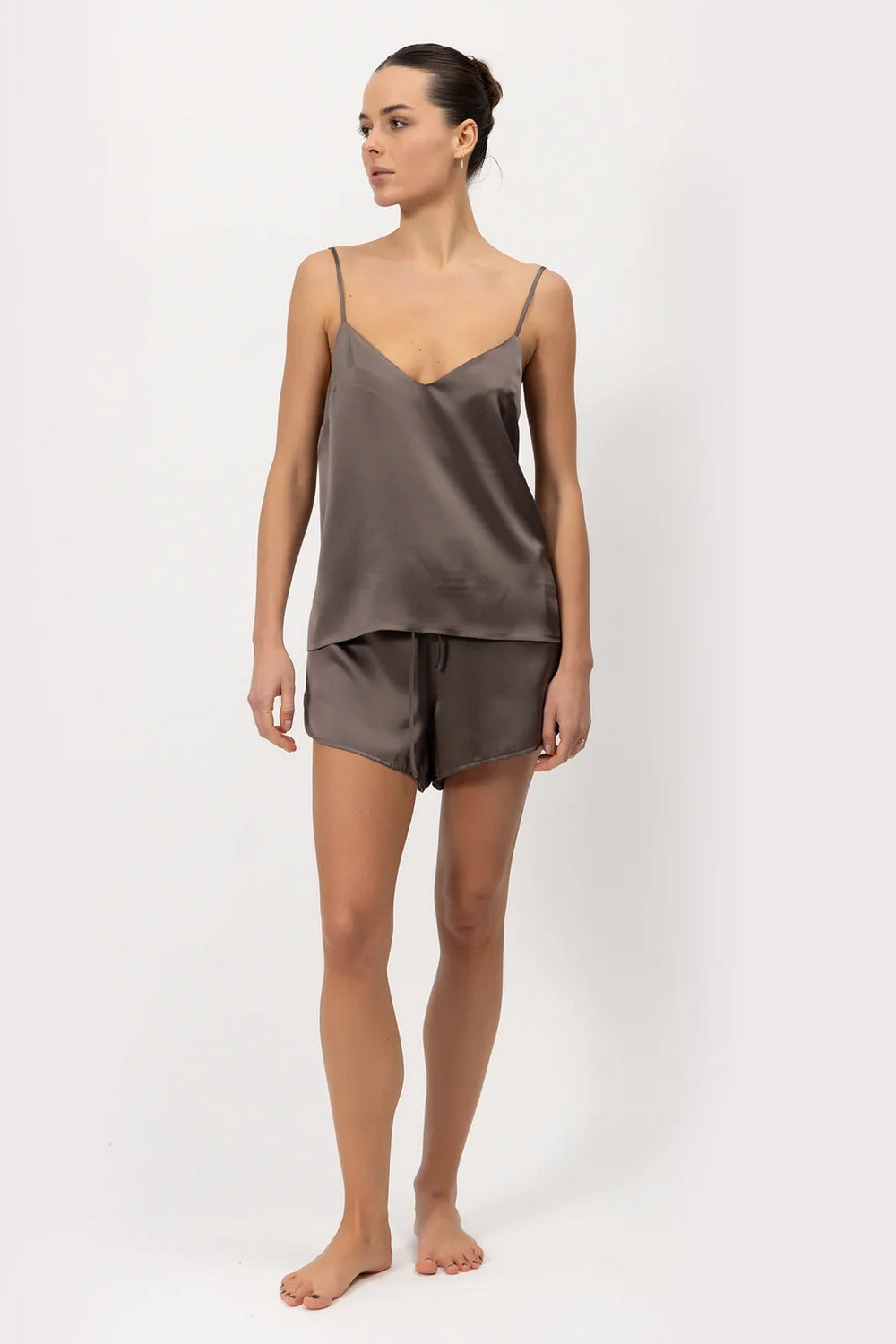 Шелковый топ 242207-01 Tha Lady chocolate