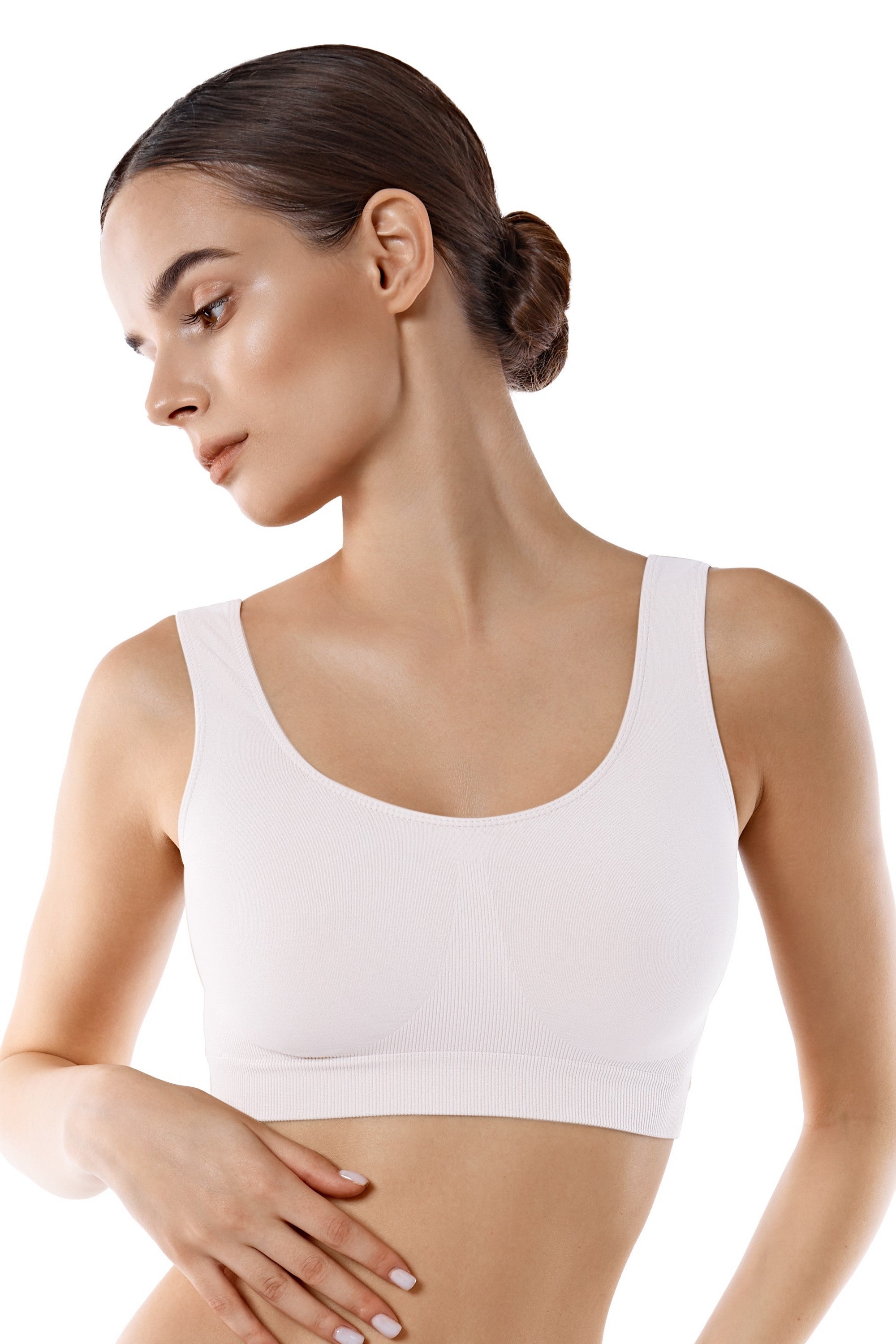 Бра-топ из микрофибры Basic Top white