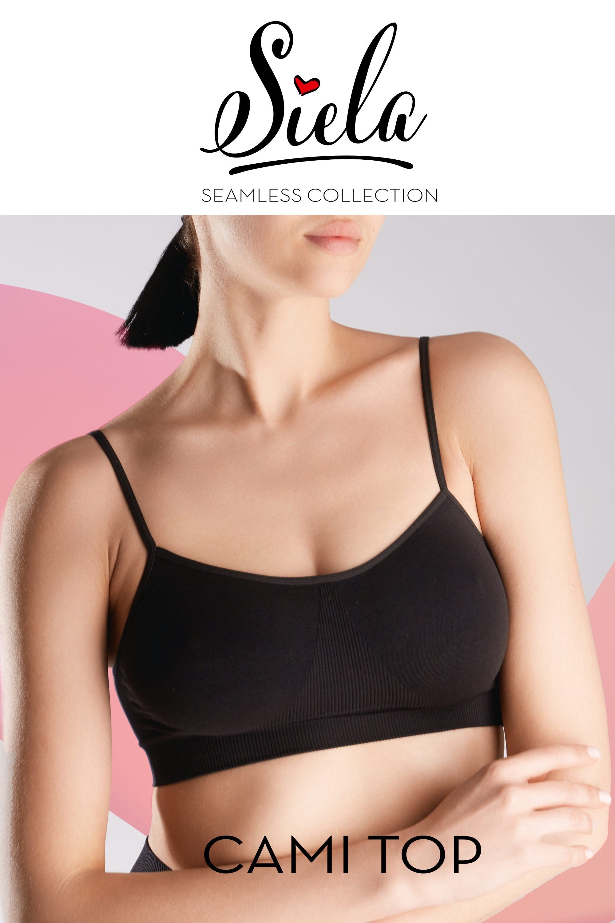 Бра-топ из микрофибры Cami Top black