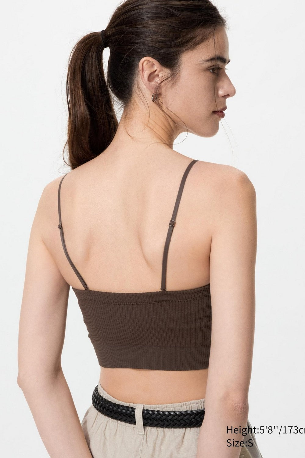 Топ з чашками 867330228 brown Uniqlo спина