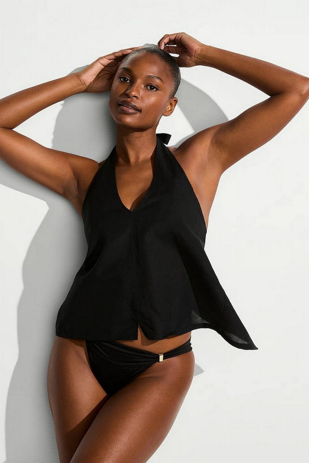 Пляжный топ-халтер 20548743 black