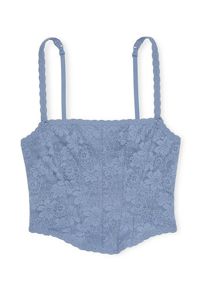 Кружевной корсетный топ 295616369 blue