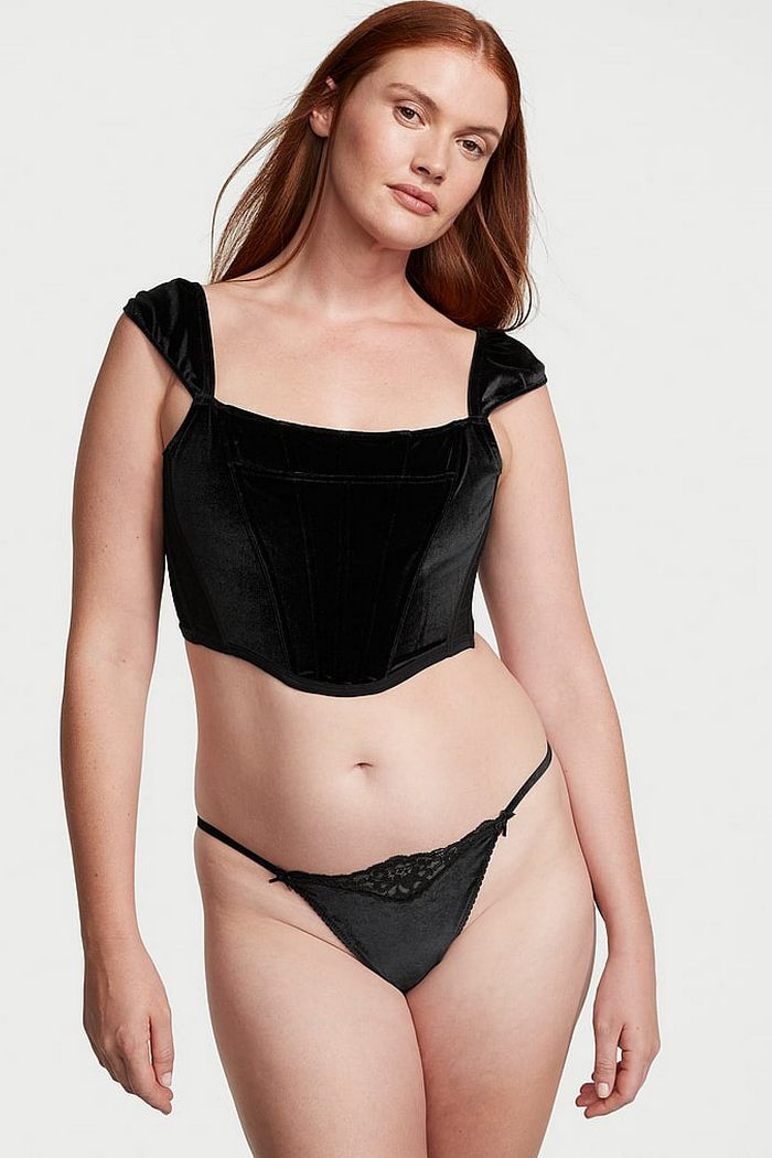 Оксамитовий корсетний топ 297520716 black