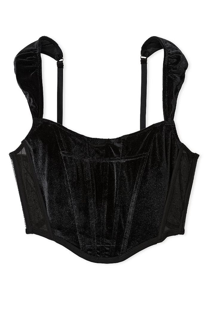 Оксамитовий корсетний топ 297520716 black