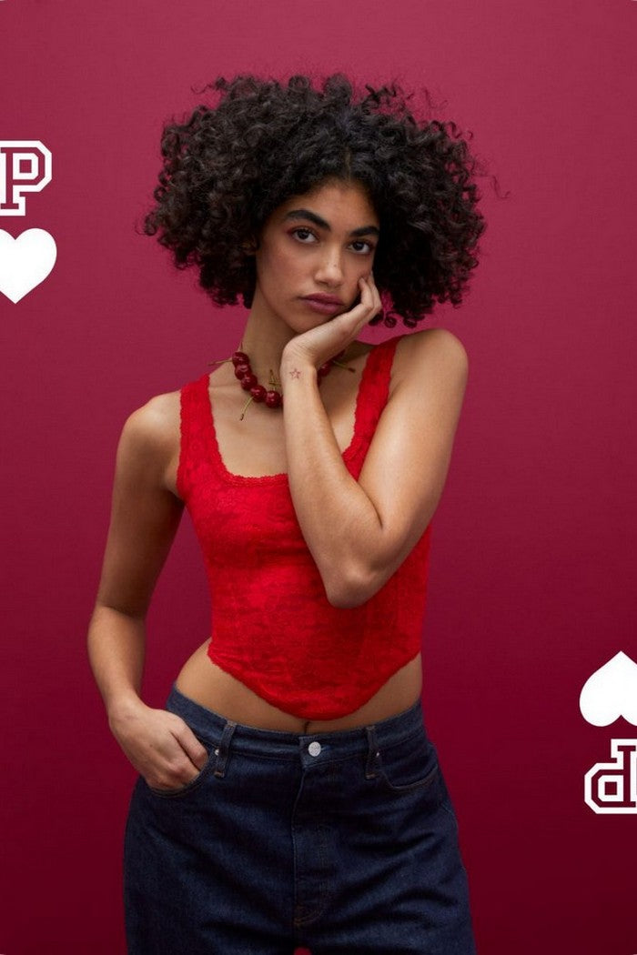 Корсетный топ 434535370 red