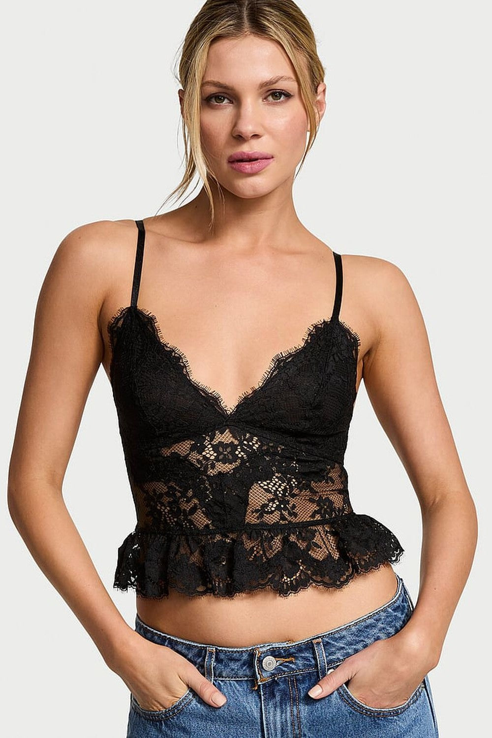 Мереживний топ 558227004 Black Victoria`s Secret