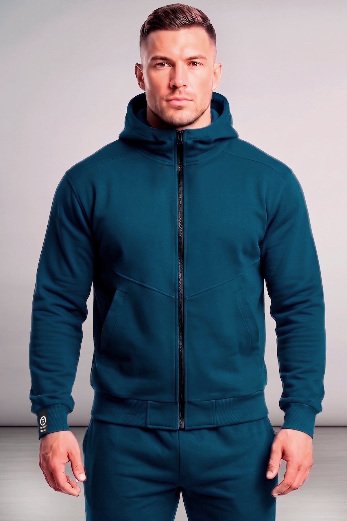 Чоловіча кофта на блискавці AM6-LD95 Totalfit