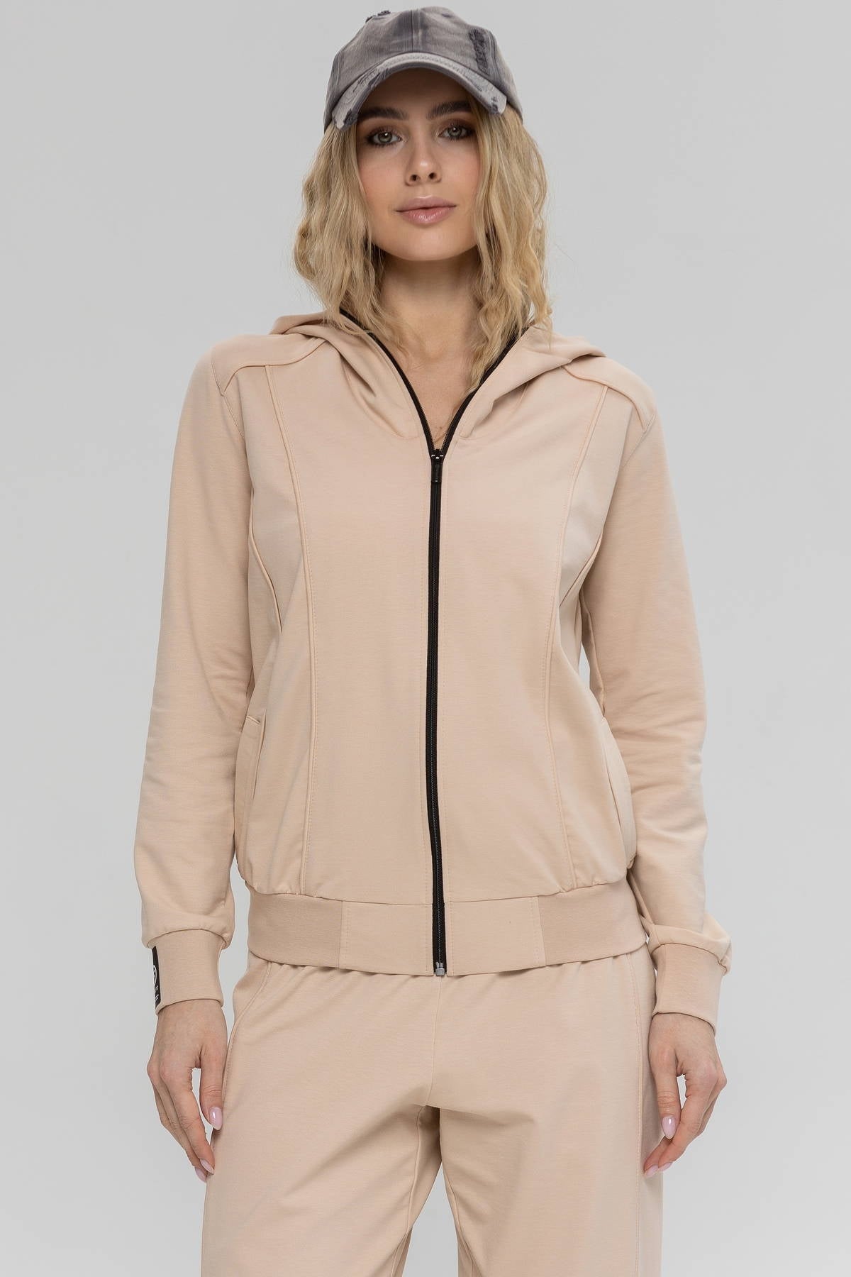 Бавовняна кофта на блискавці Baggy A10-LD321