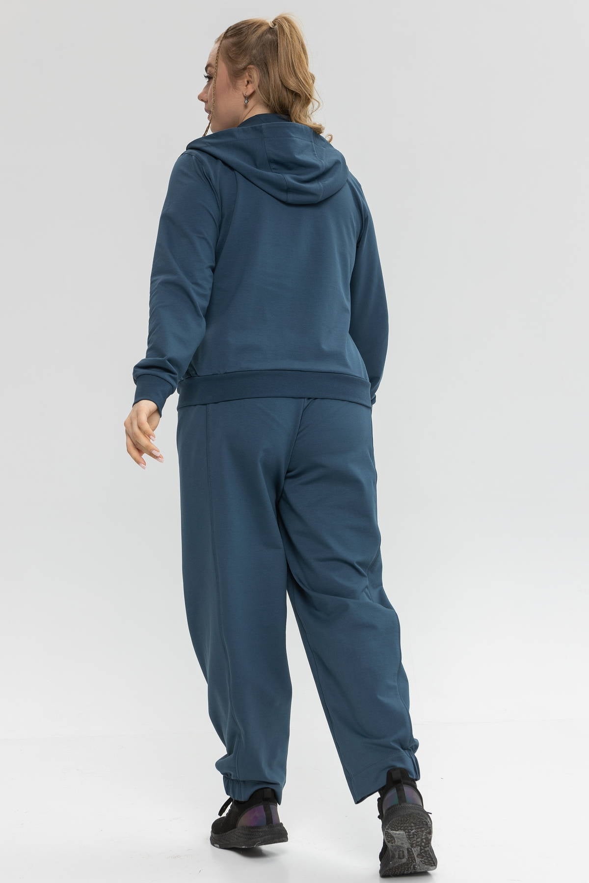 Хлопковая кофта на молнии Baggy A10-LD95