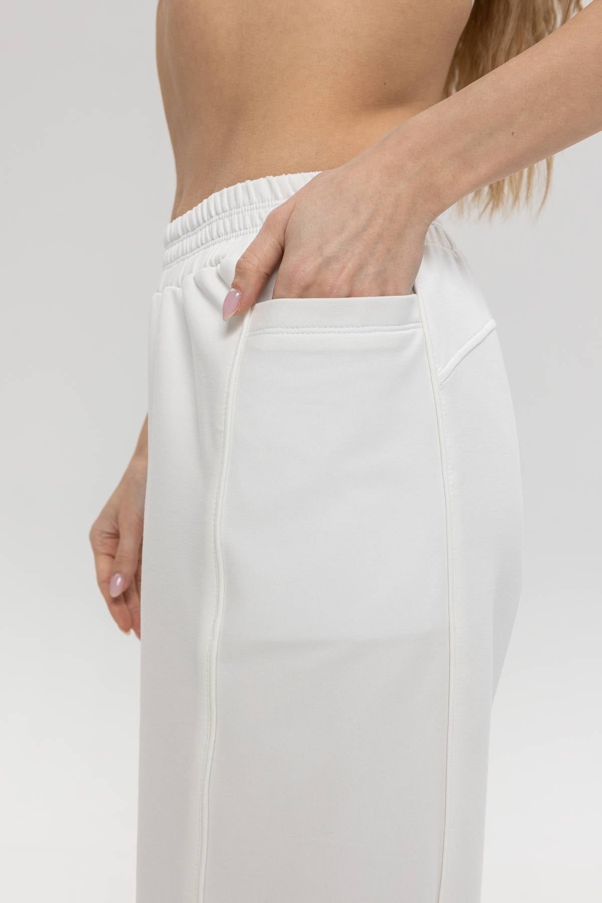 Хлопковые брюки с карманами Baggy E16-LD11