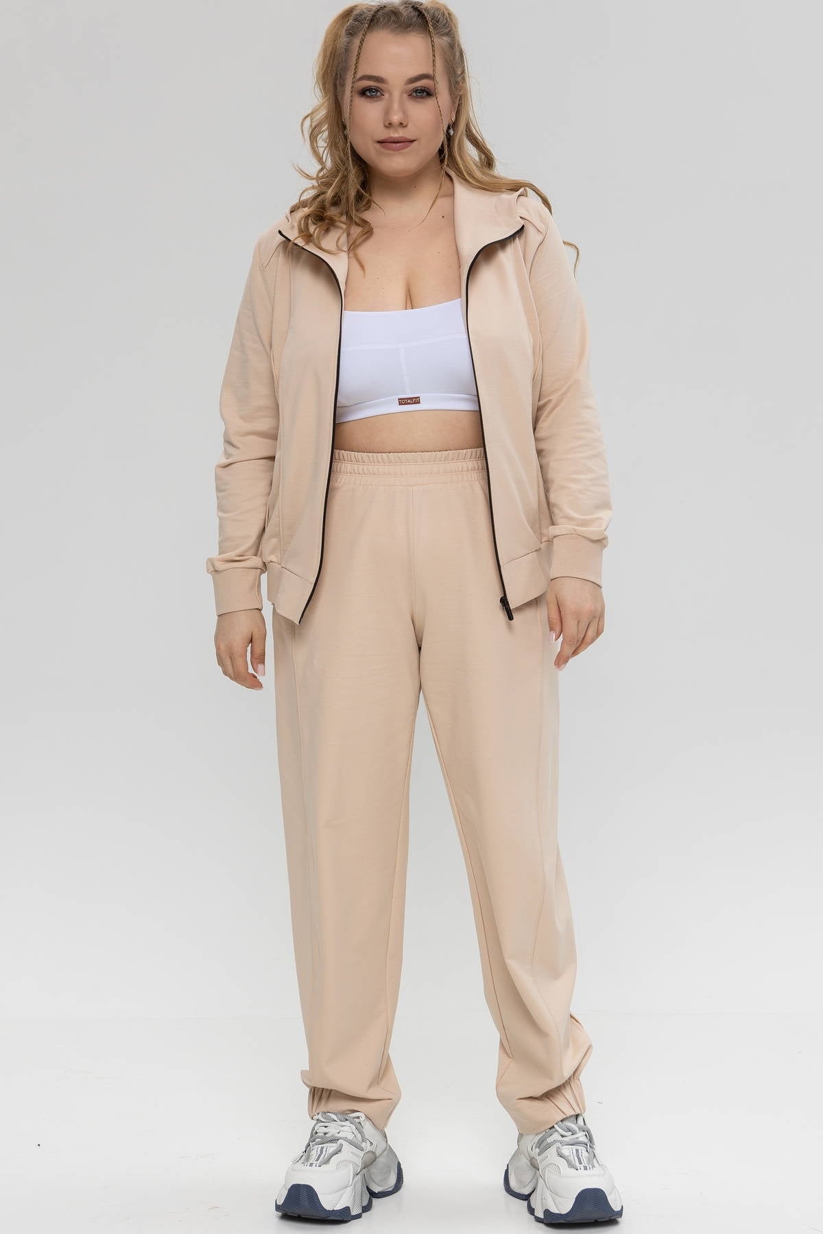 Хлопковые брюки с карманами Baggy E16-LD321