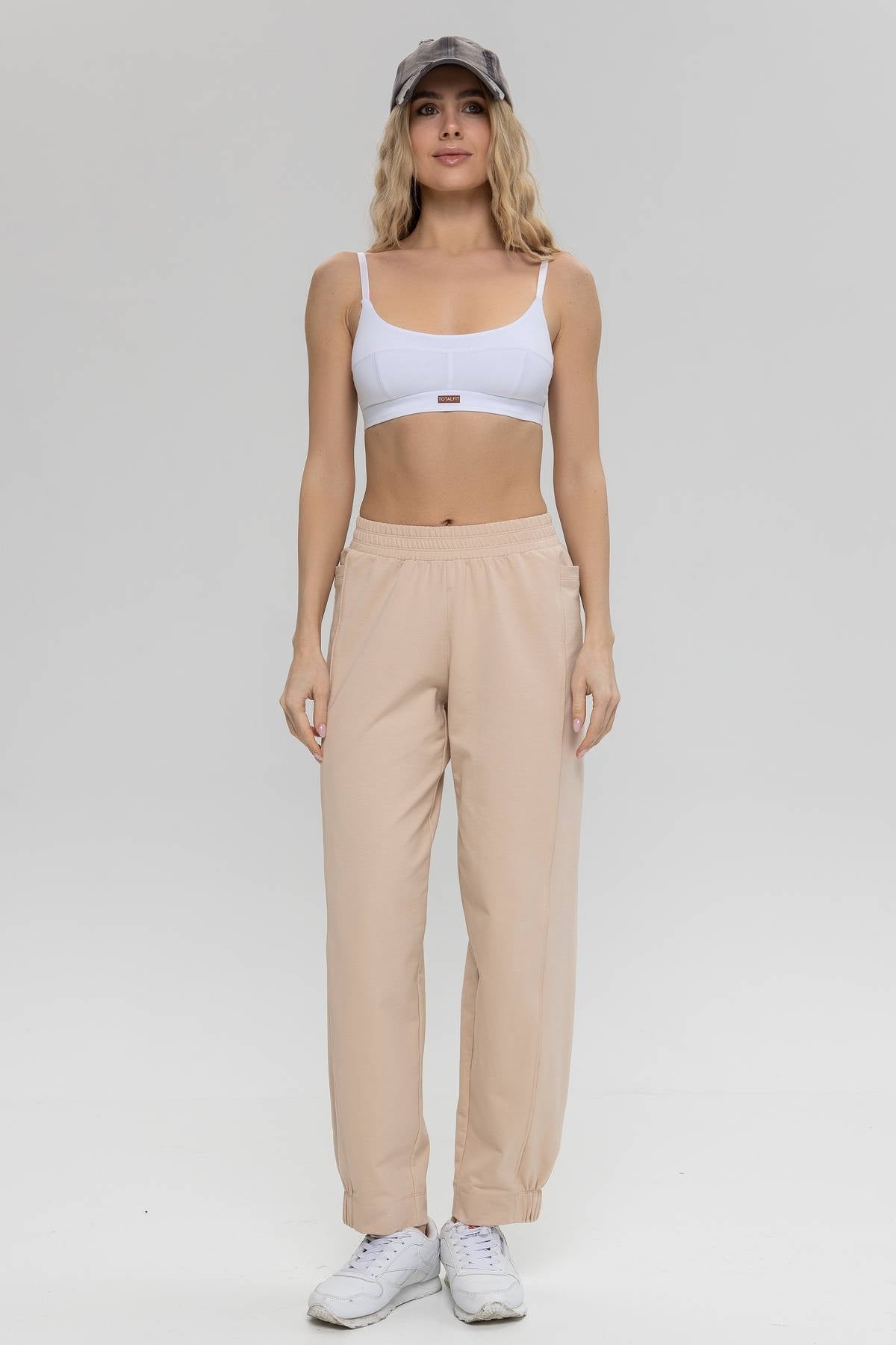 Хлопковые брюки с карманами Baggy E16-LD321