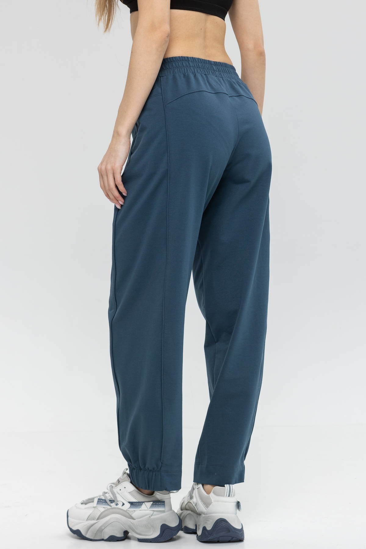 Хлопковые брюки с карманами Baggy E16-LD95