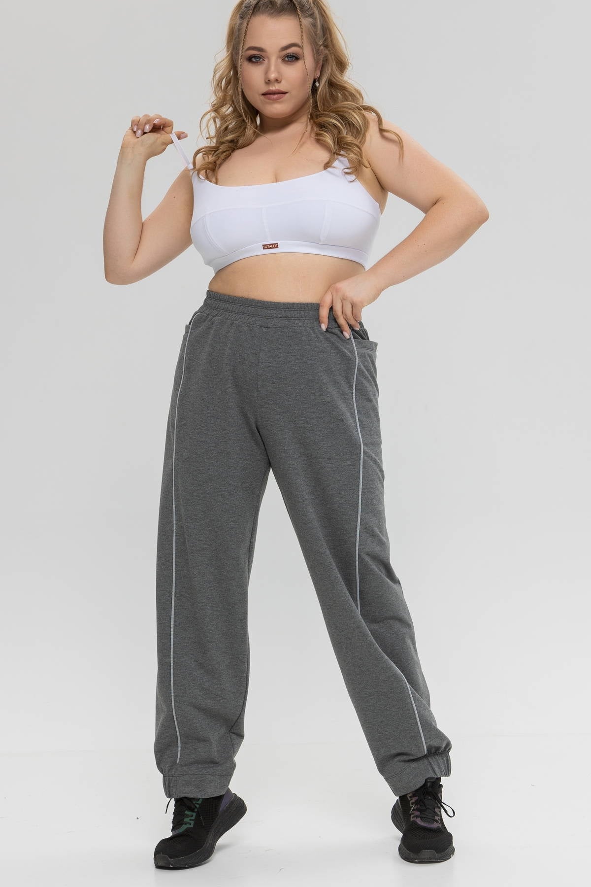 Бавовняні штани з кишенями Baggy E161-LD92