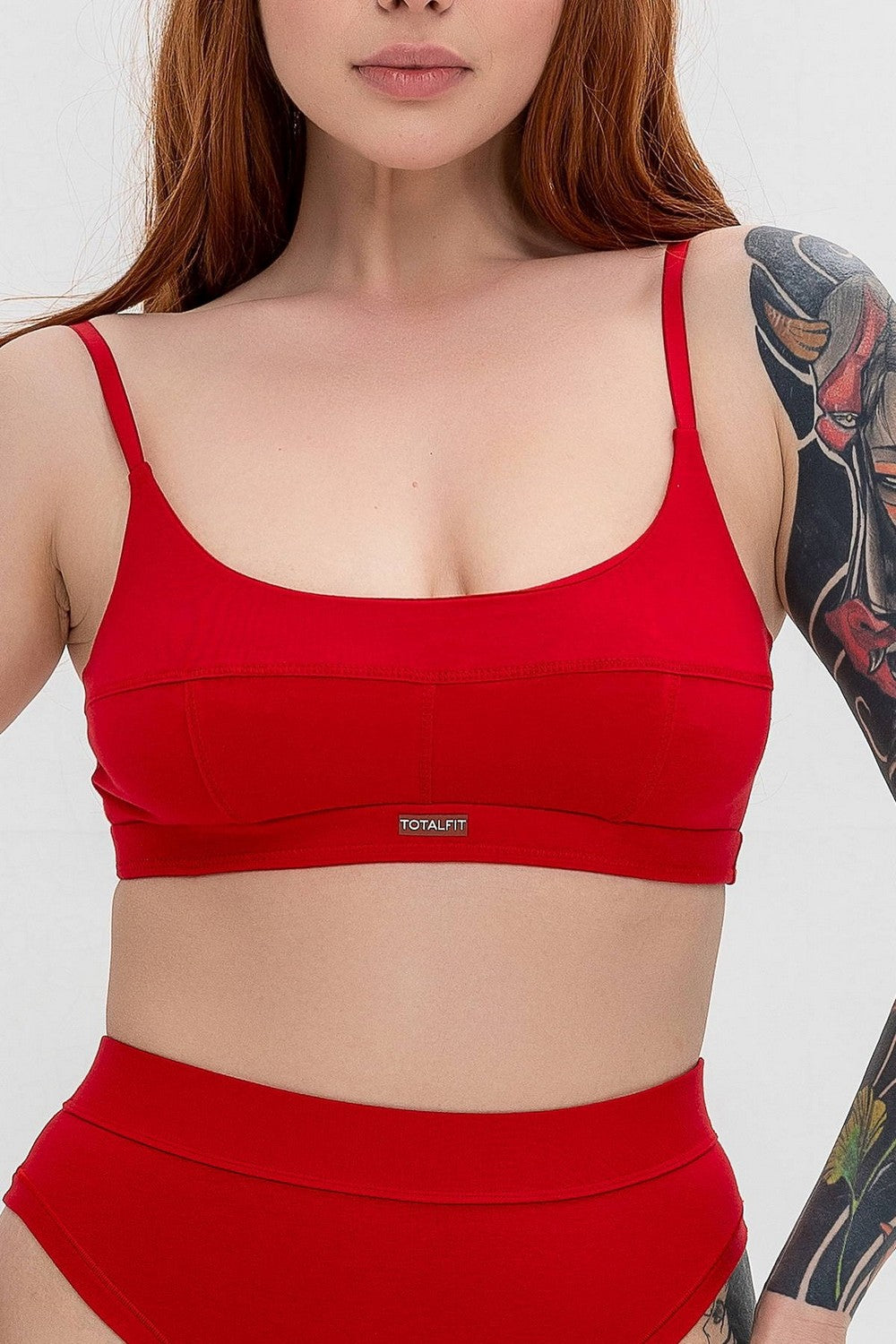 Бра-топ из хлопка Basic Touch T53-KHL4