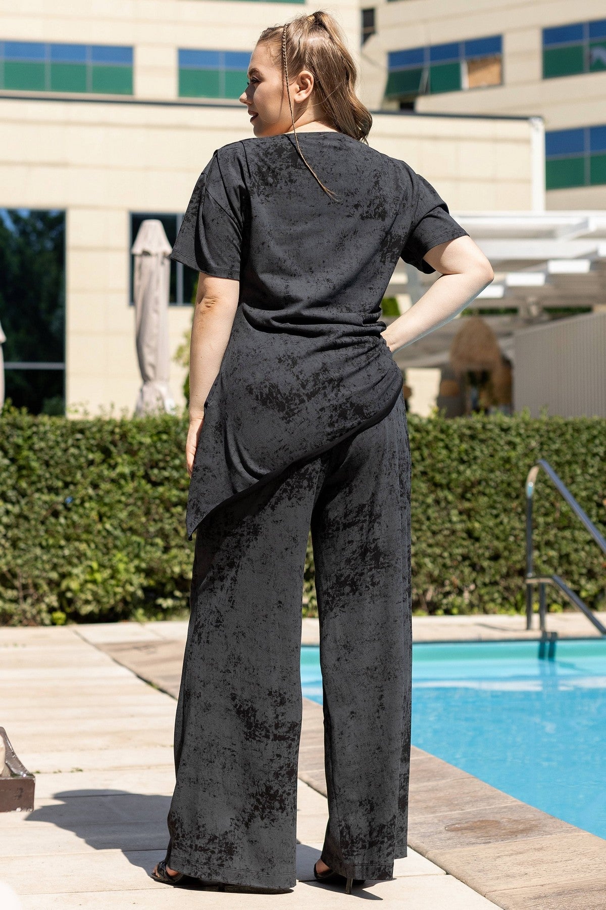 Бавовняний костюм зі штанами D10+E13-KHLP158