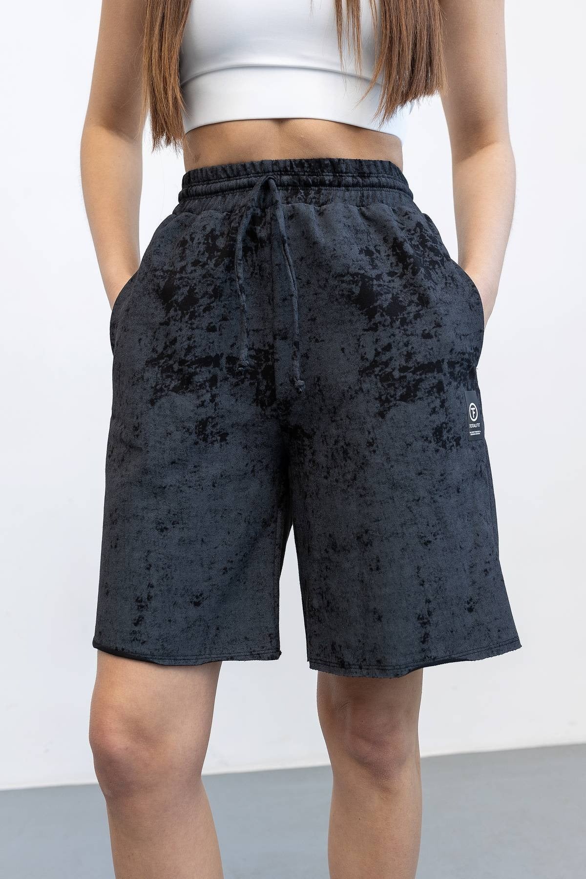 Хлопковый костюм с шортами D5+H25-LDP158