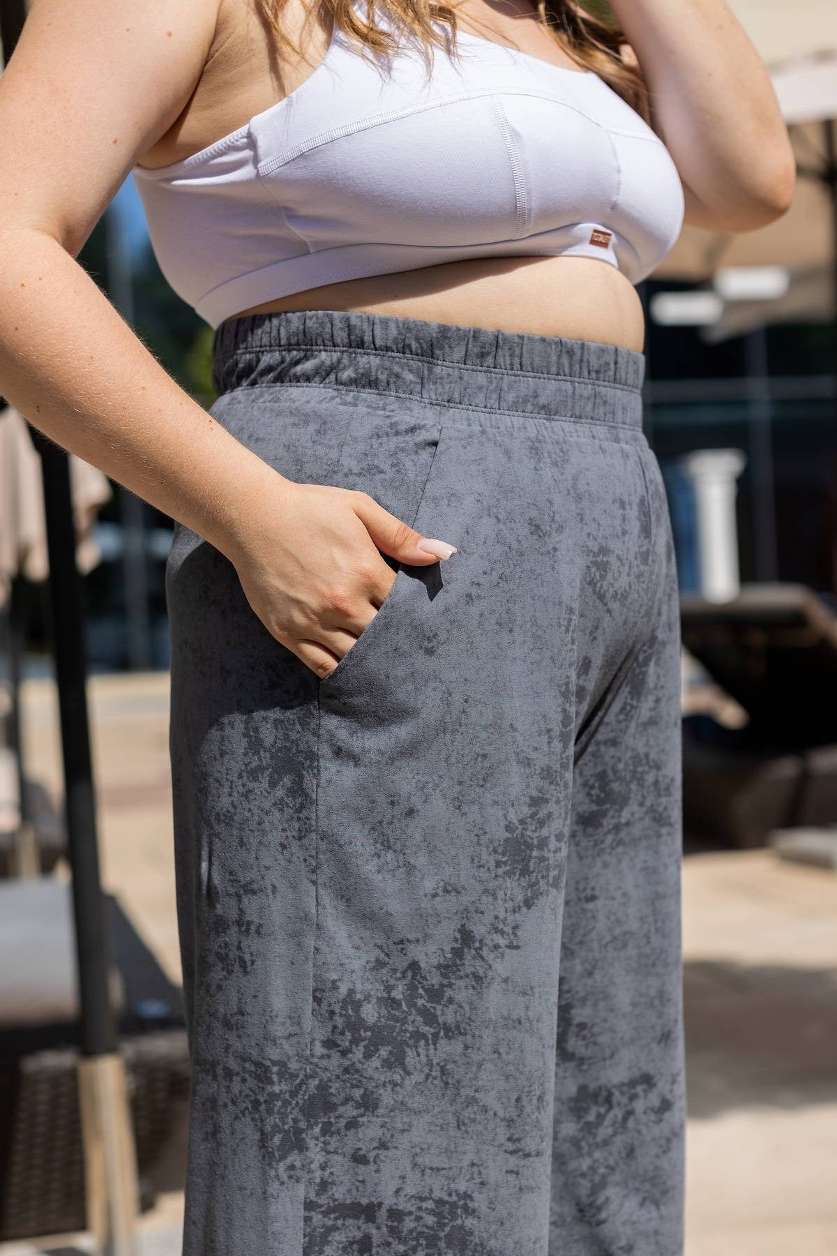 Бавовняні штани палаццо E13-KHLP159