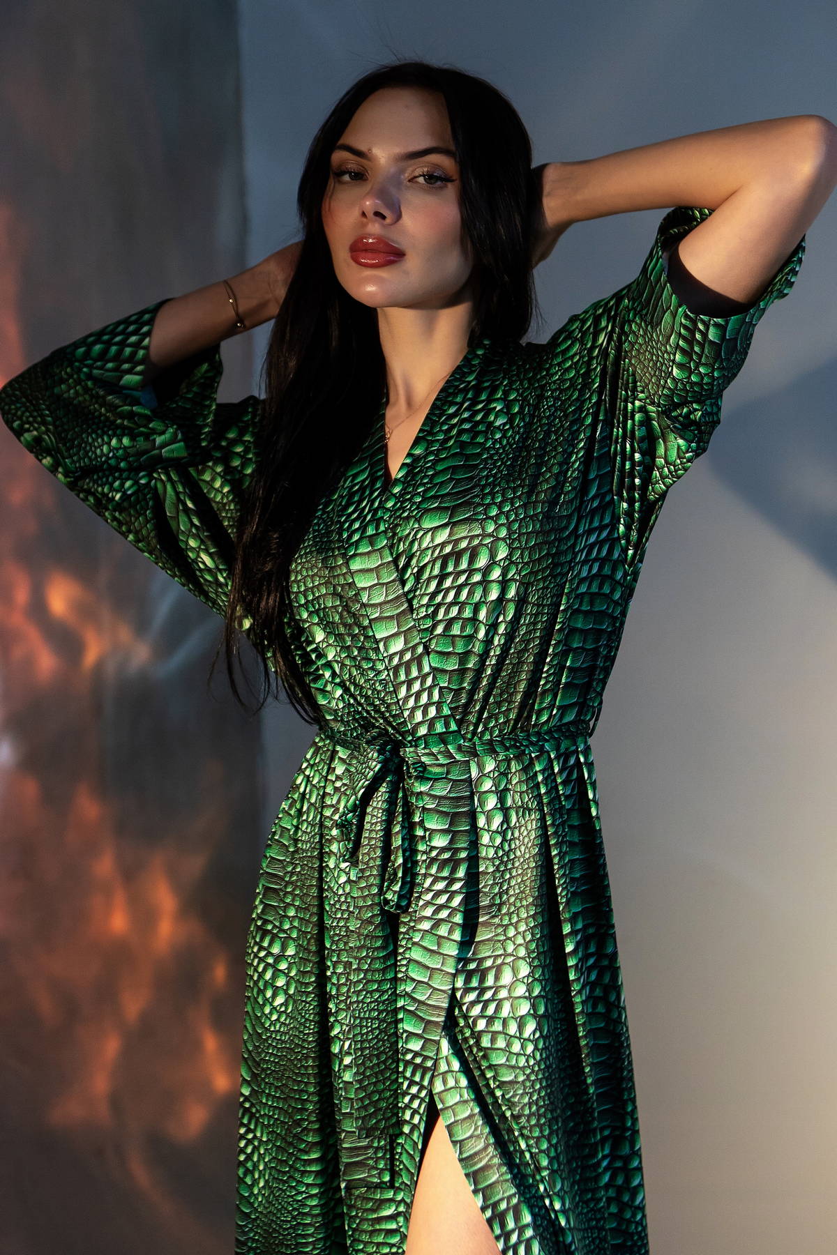 Длинный халат из микрофибры Magnetic XA2-P150