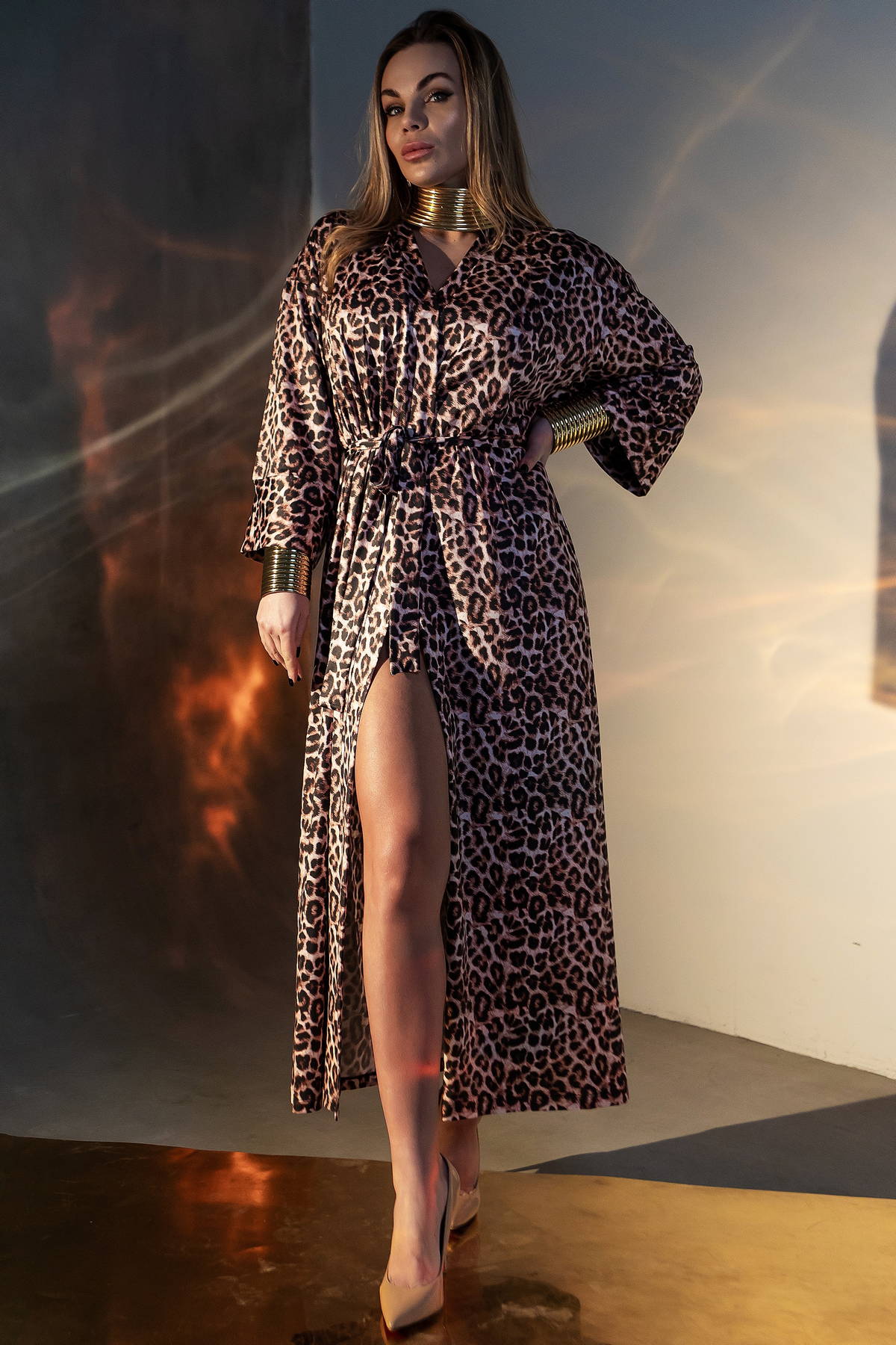 Длинный халат из микрофибры Magnetic XA2-P152