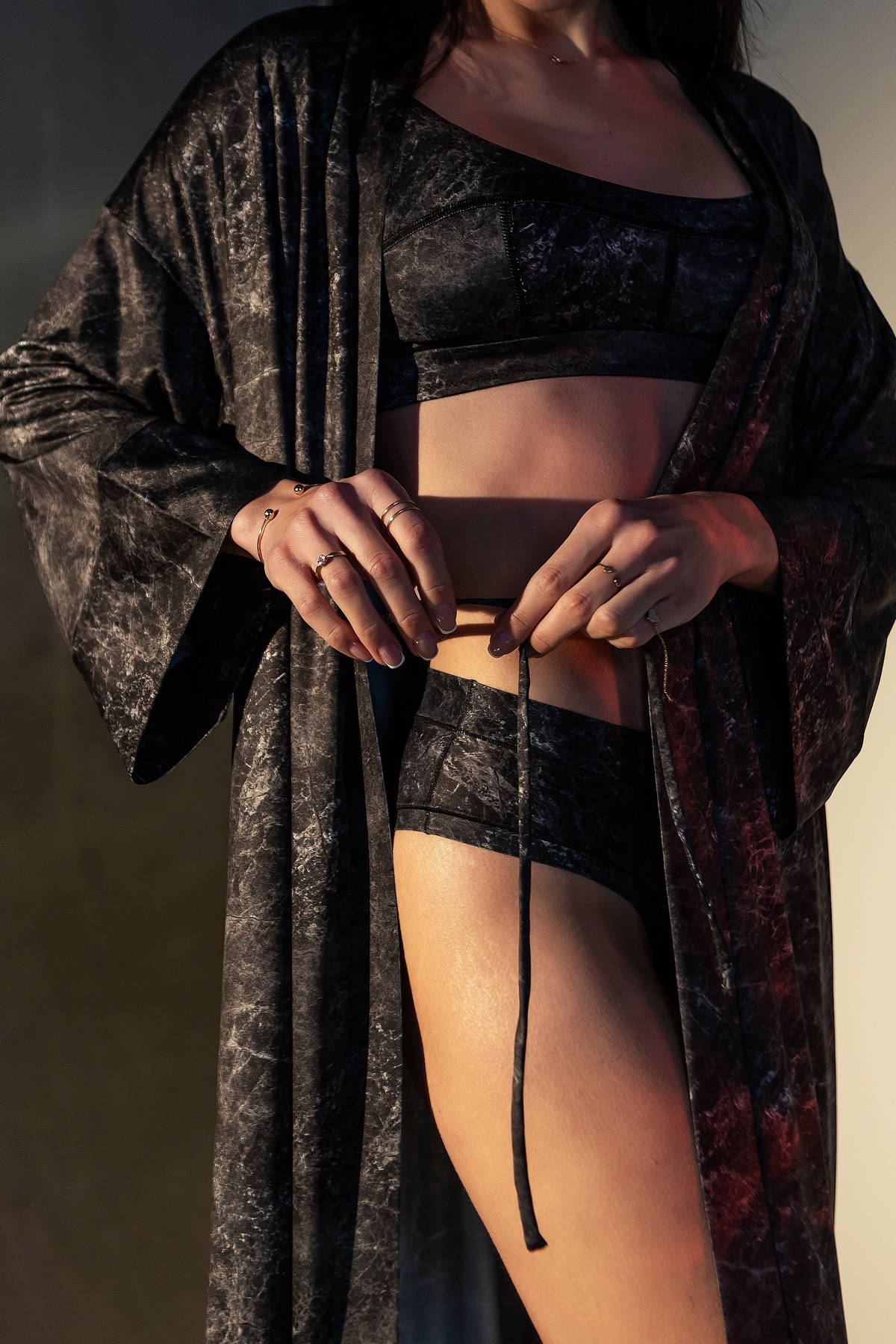 Длинный халат из микрофибры Magnetic XA2-P154