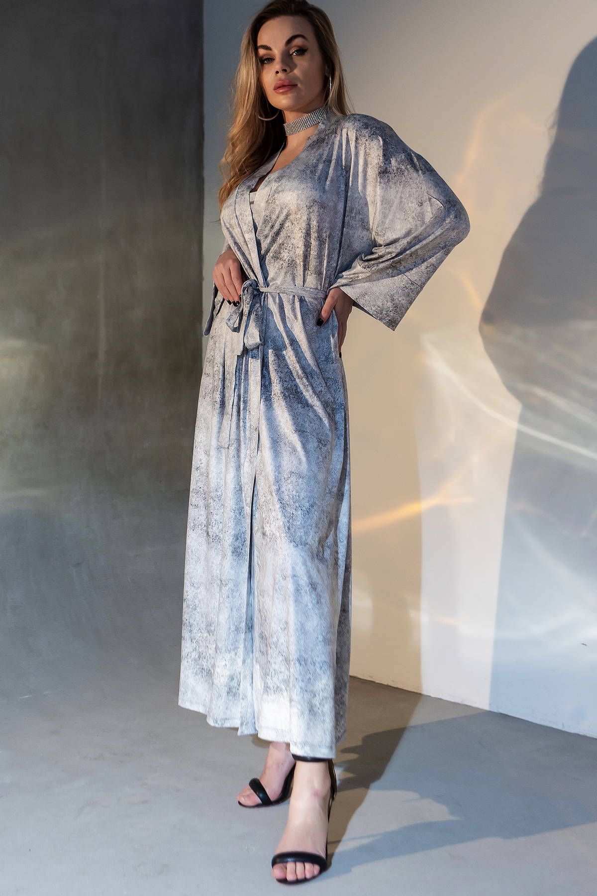 Длинный халат из микрофибры Magnetic XA2-P155