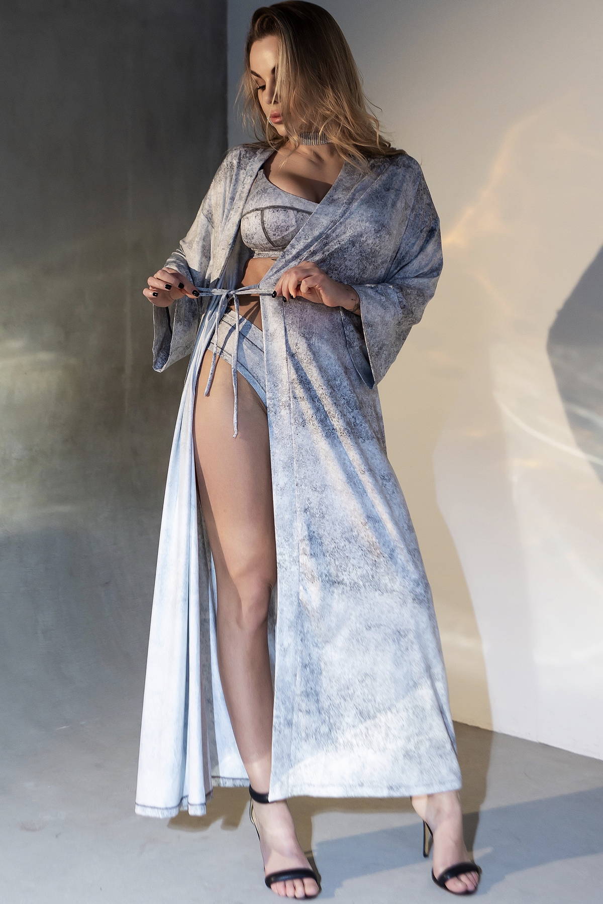 Довгий халат із мікрофібри Magnetic XA2-P155