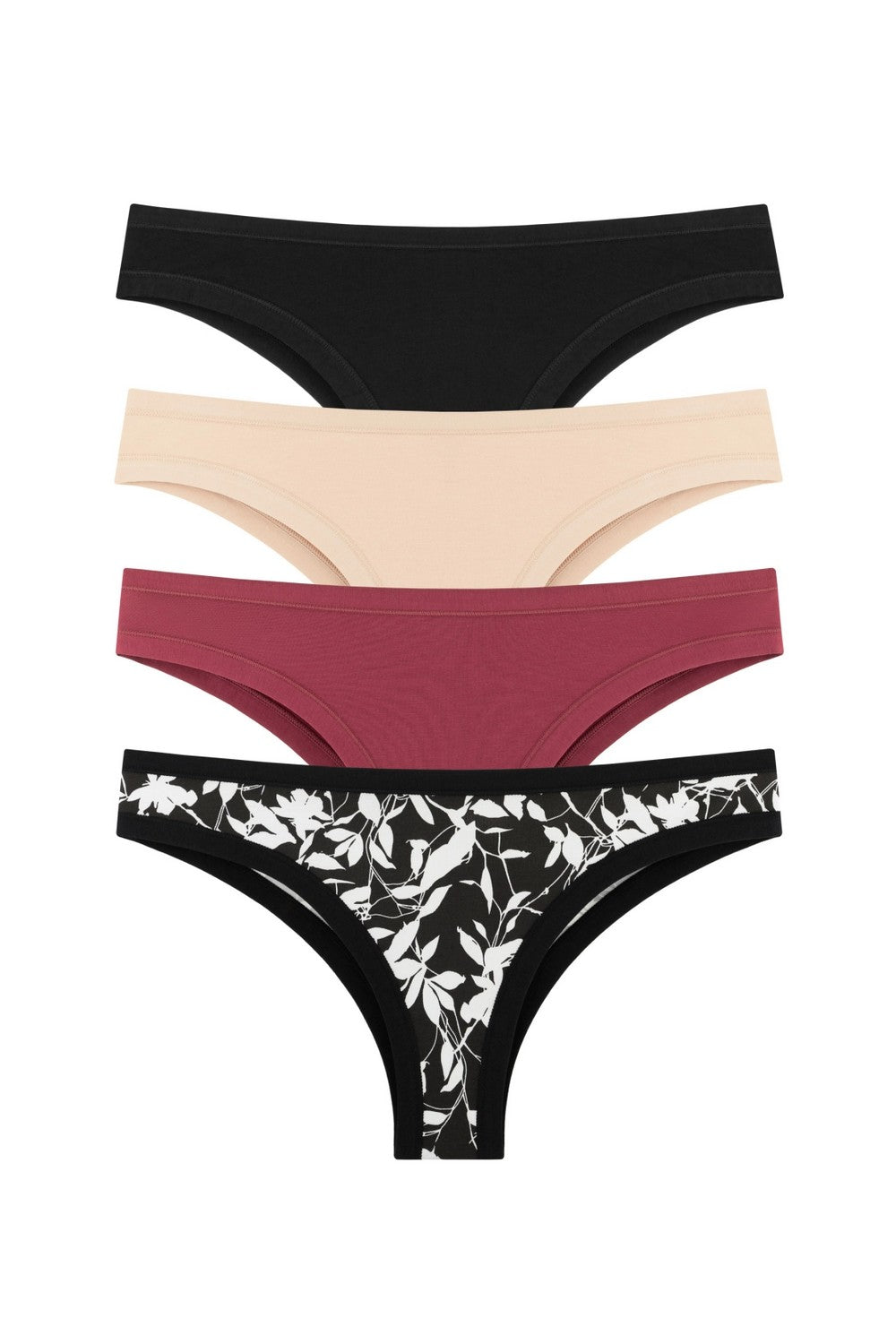 Трусики бразилиана из хлопка 2202-20 (4 шт.) 01/04/18/996