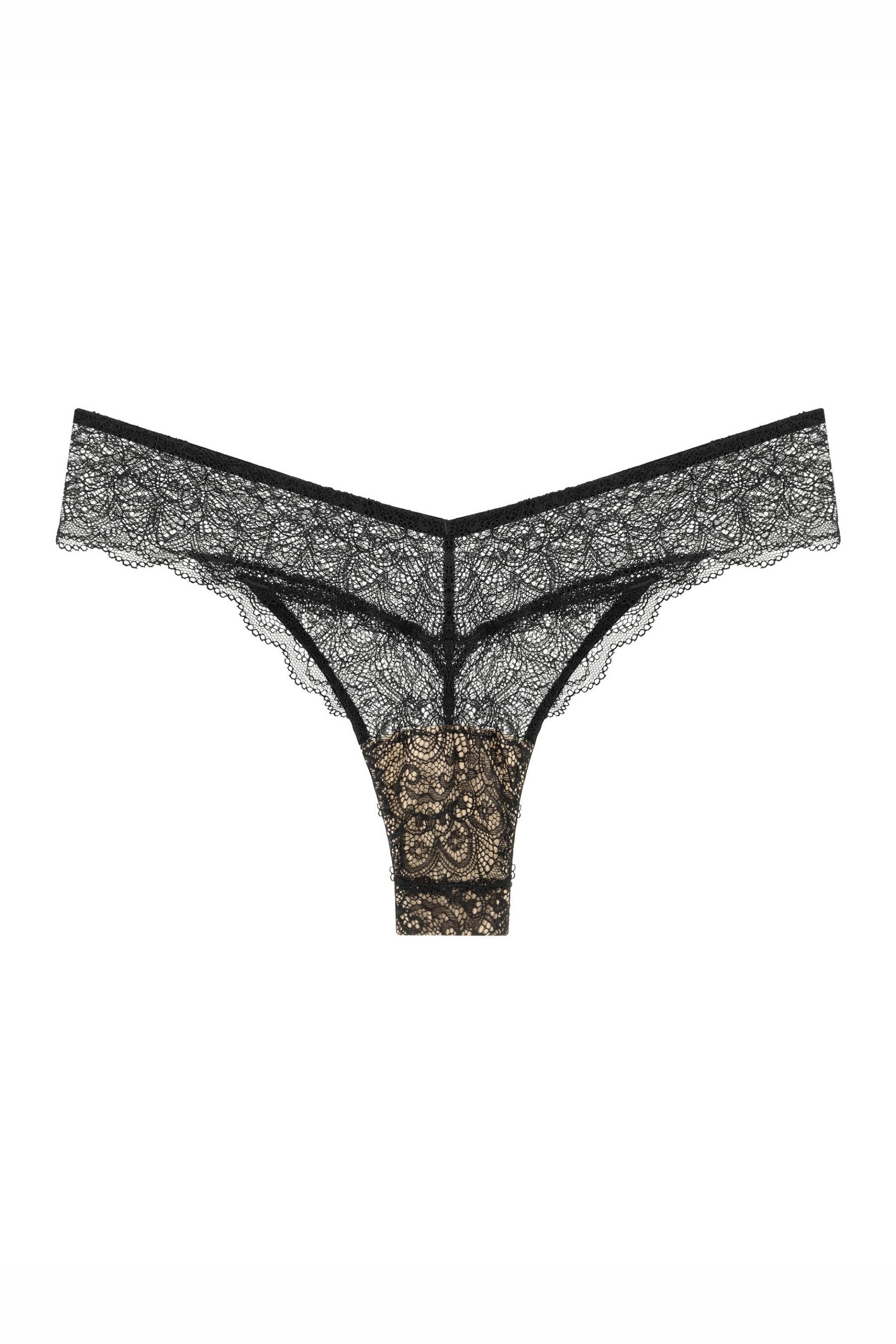 Трусики бразилиана из кружева 7001-21 black