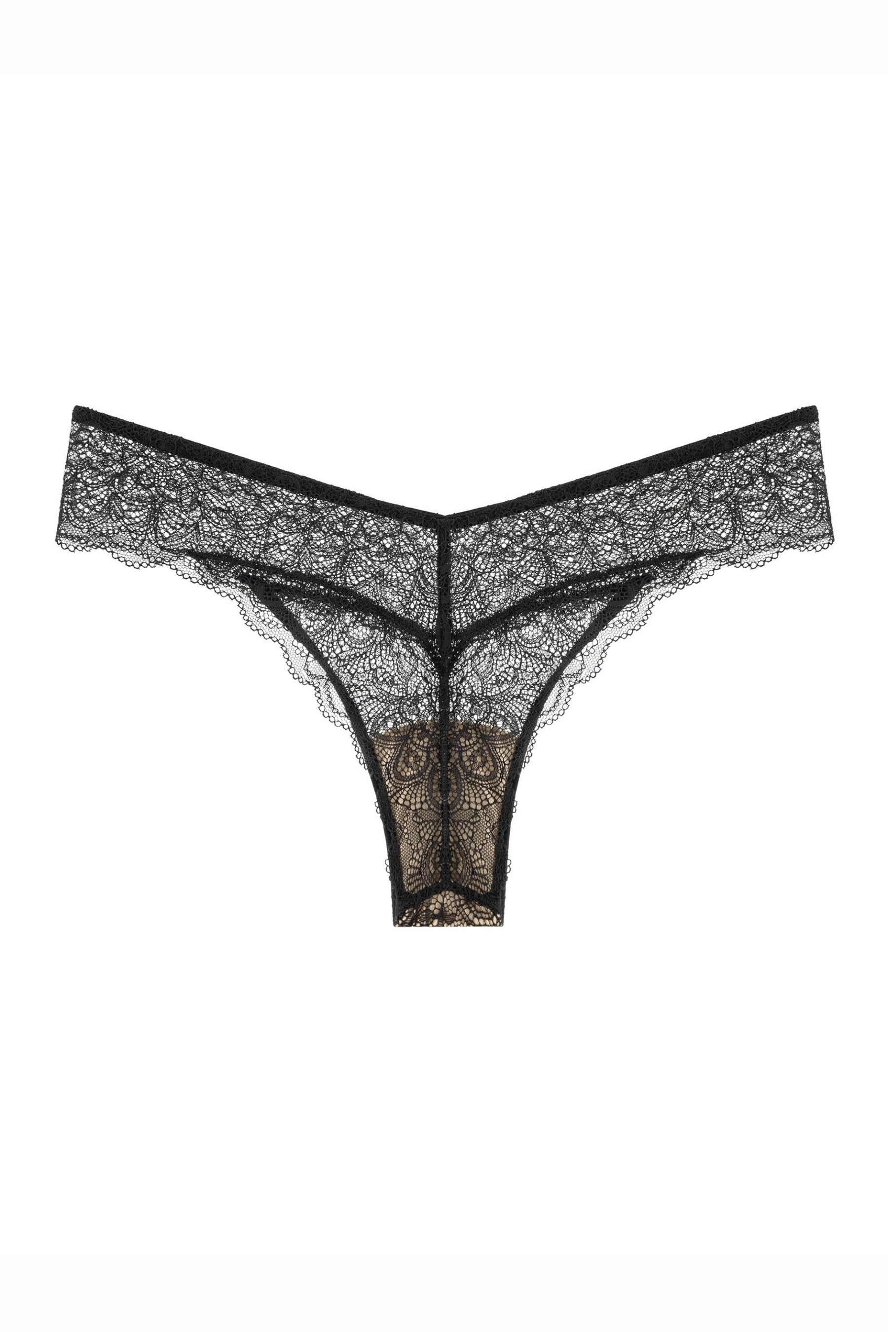Трусики бразилиана из кружева 7001-21 black