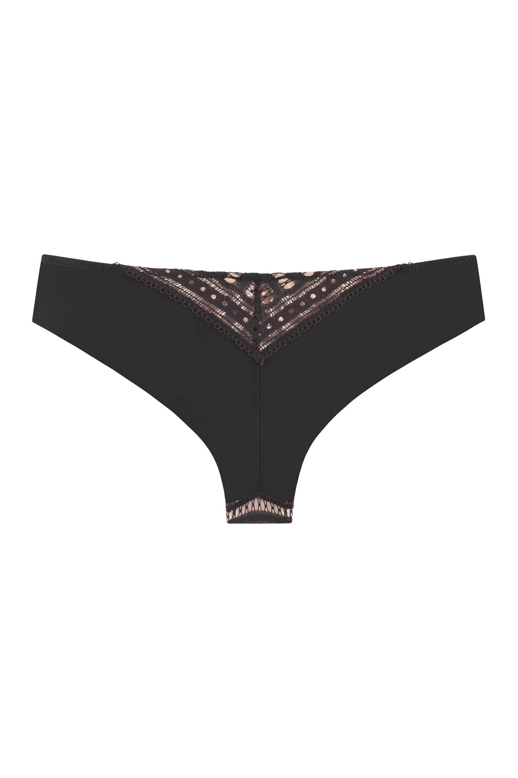Трусики бразилиана из микрофибры 8176-22 black