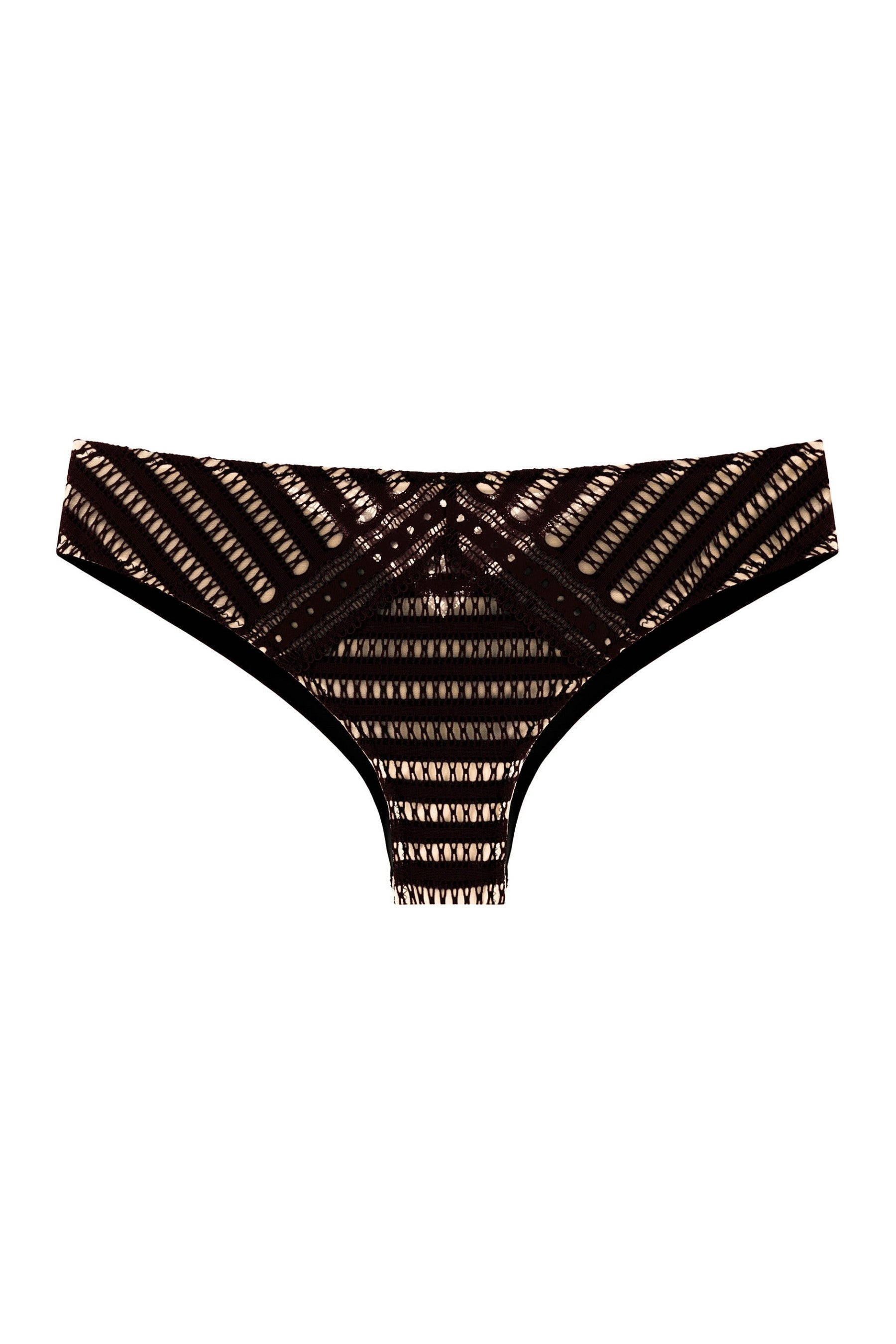Трусики бразилиана из микрофибры 8176-22 black
