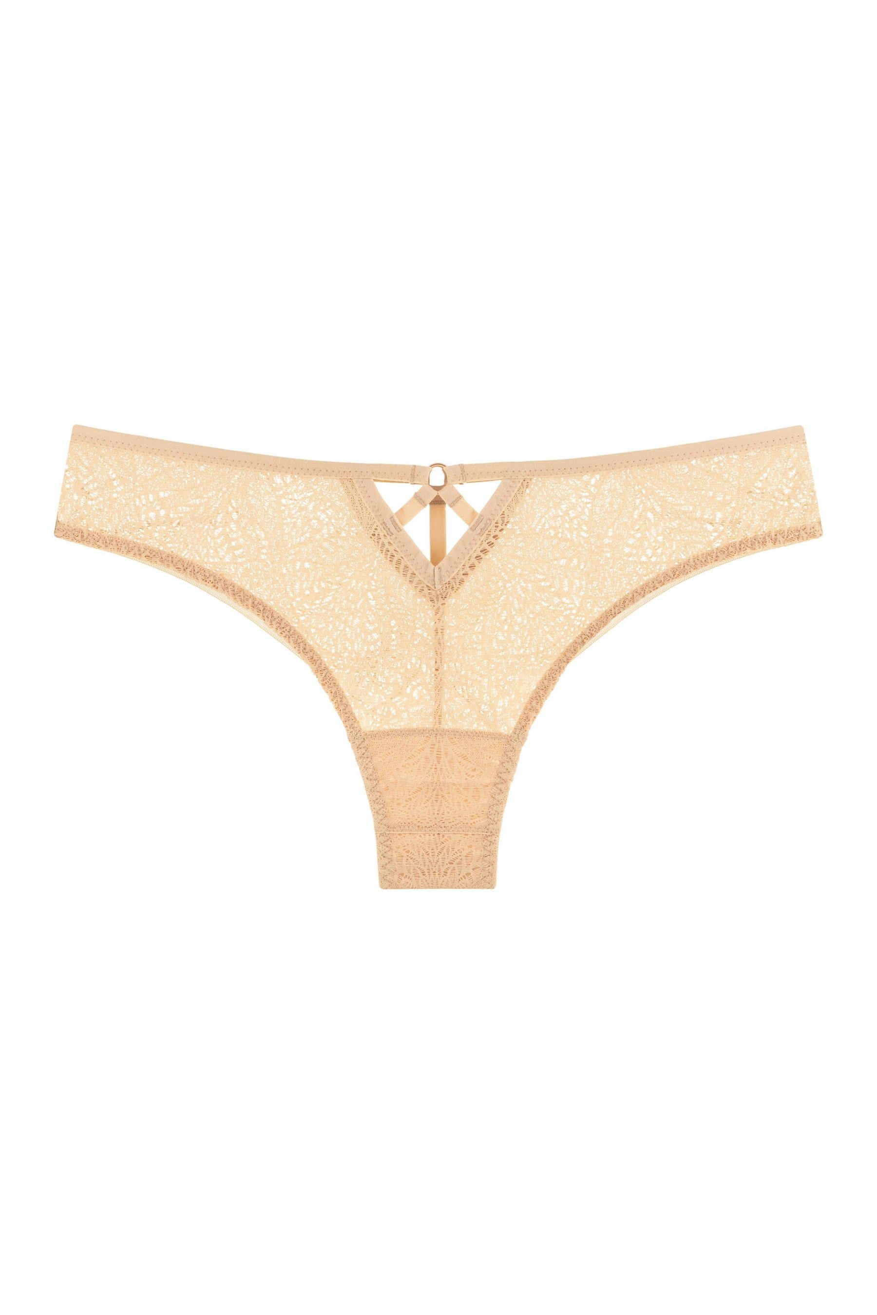 Кружевные трусики бразилиана 8182-22 beige