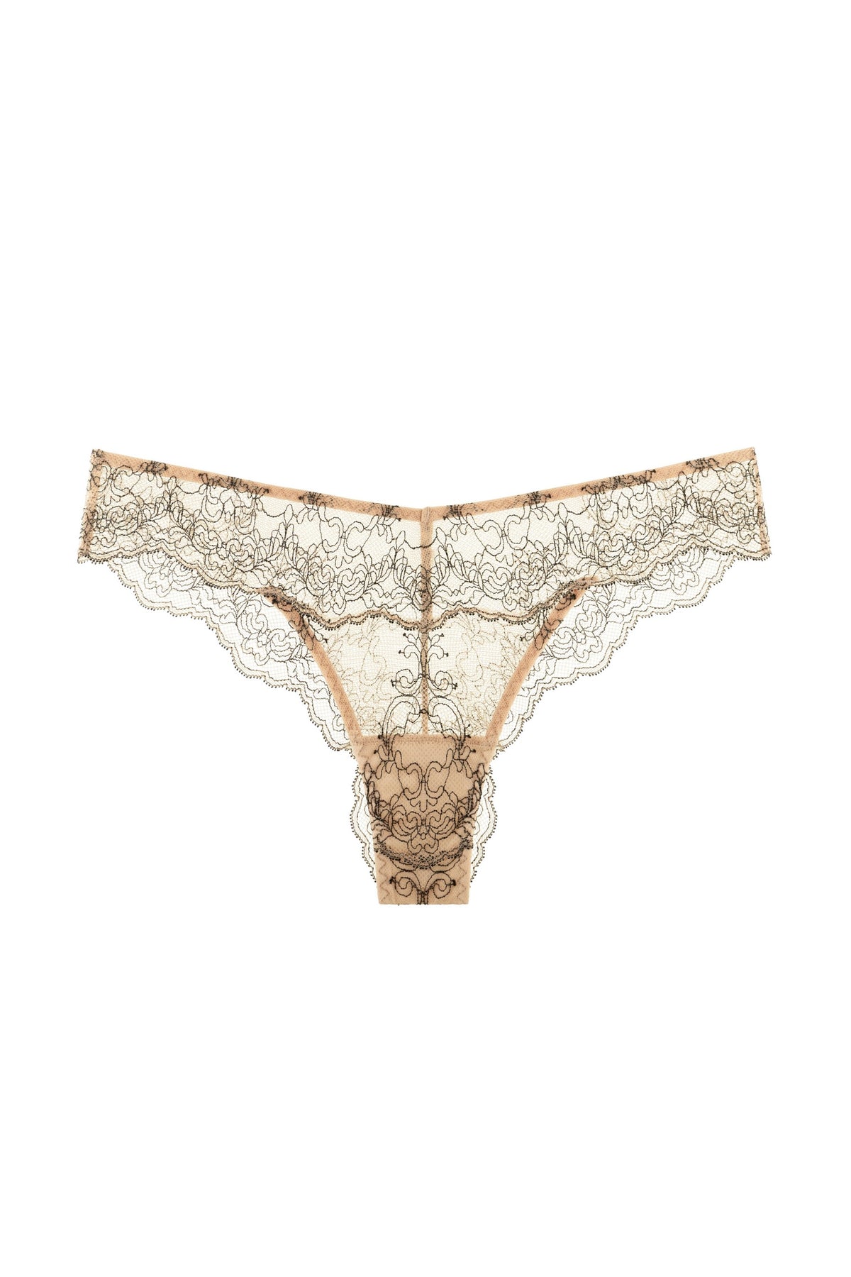 Мереживні трусики бразіліана 8190-21/04 beige Anabel Arto